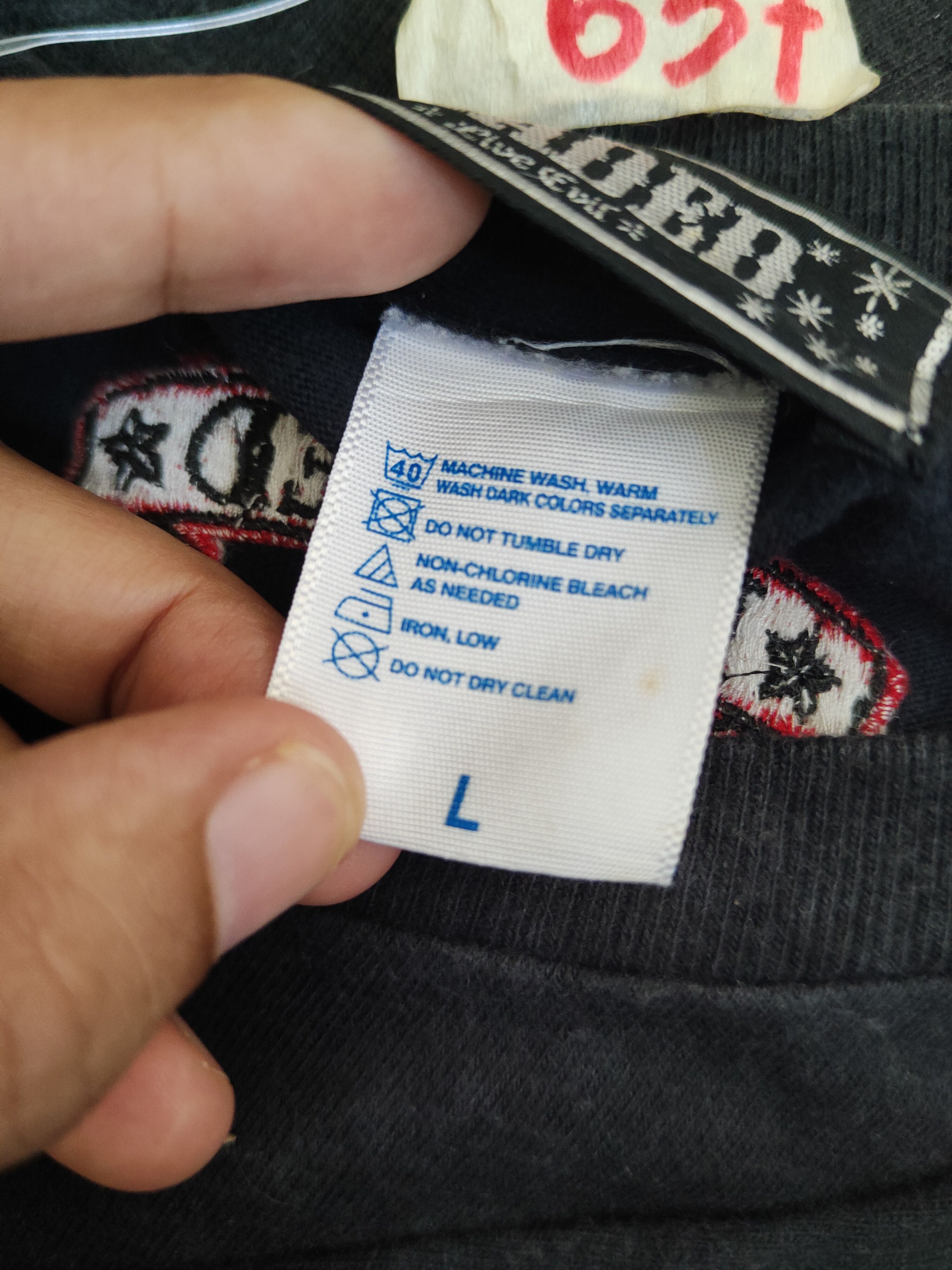 Japanese Brand DL Loaded Black Short Sleeve T-shirt #637 Size US L / EU 52-54 / 3 - 11 Thumbnail