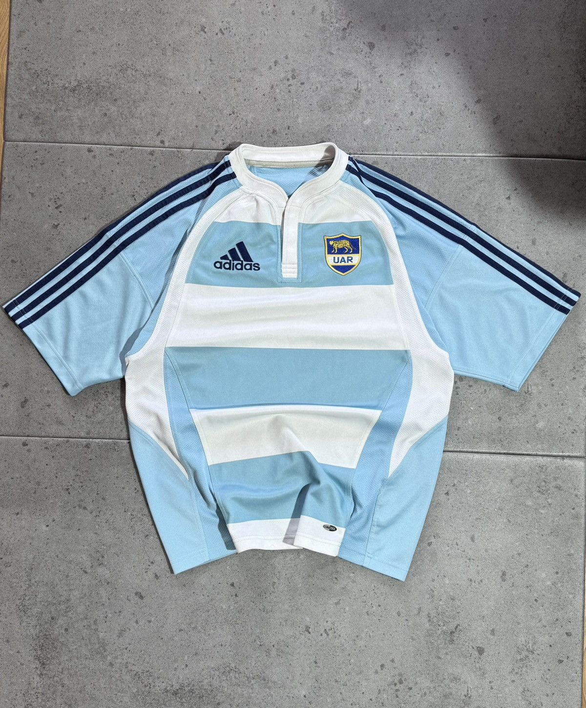 Adidas Rare 2008 Adidas Argentina U.A.R Rugby Shirt soccer jersey Size US L / EU 52-54 / 3 - 1 Thumbnail