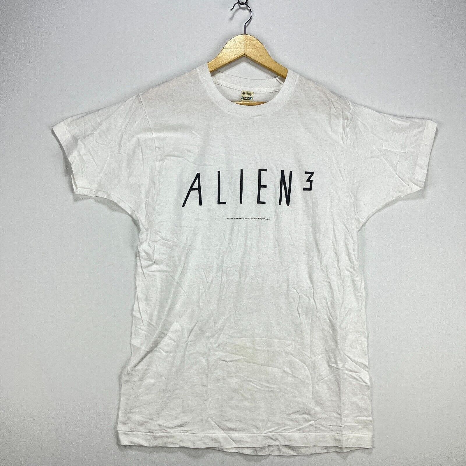 image of Vintage 90's Alien 3 Promo Movie T Shirt XL in White, Men's