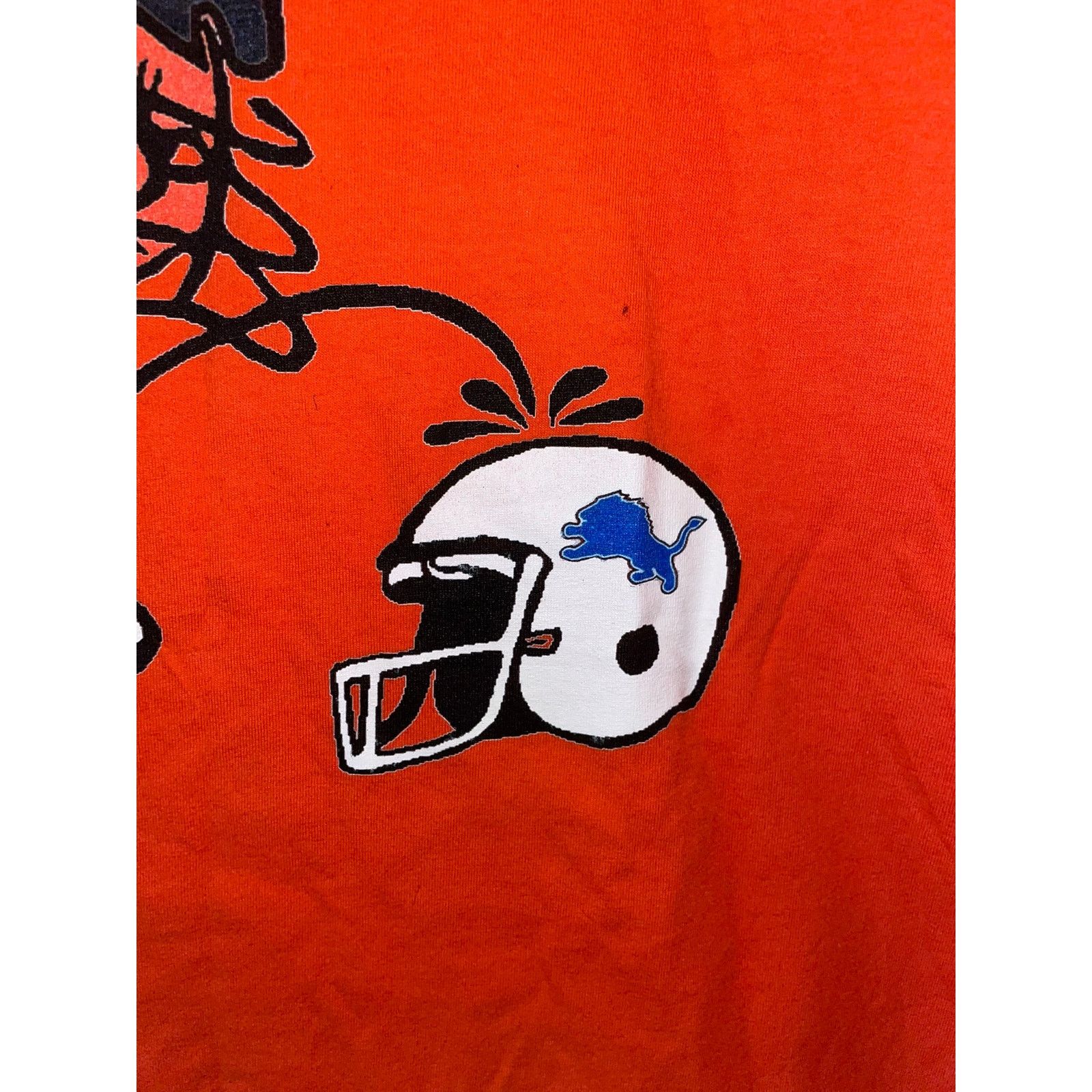 Anvil Vintage Denver Broncos Calvin Hobbes Detroit Lions 2XL Tee Size US XXL / EU 58 / 5 - 4 Thumbnail