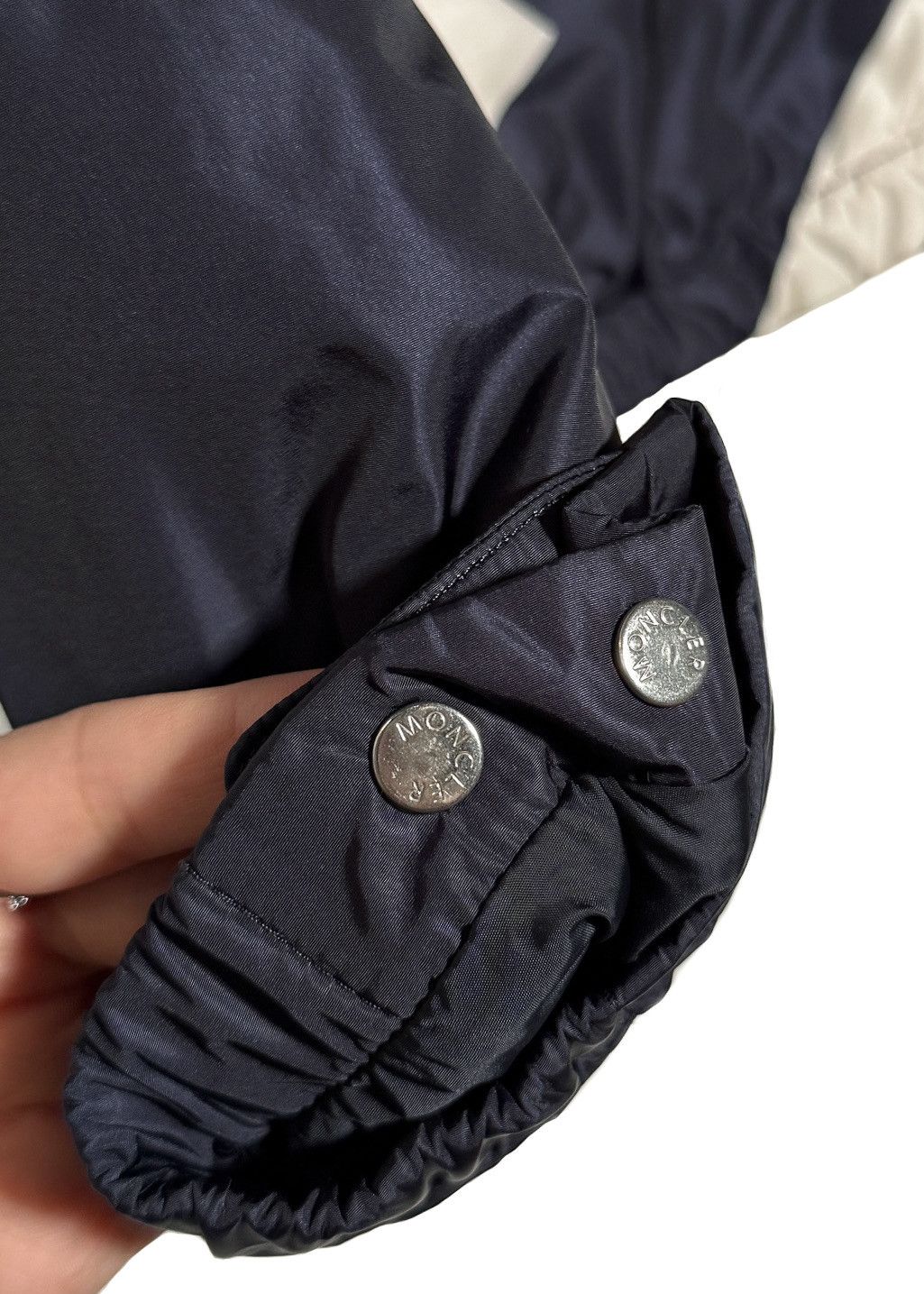 Moncler Moncler Navy Blue Logo Bert Down Jacket Size US M / EU 48-50 / 2 - 6 Thumbnail