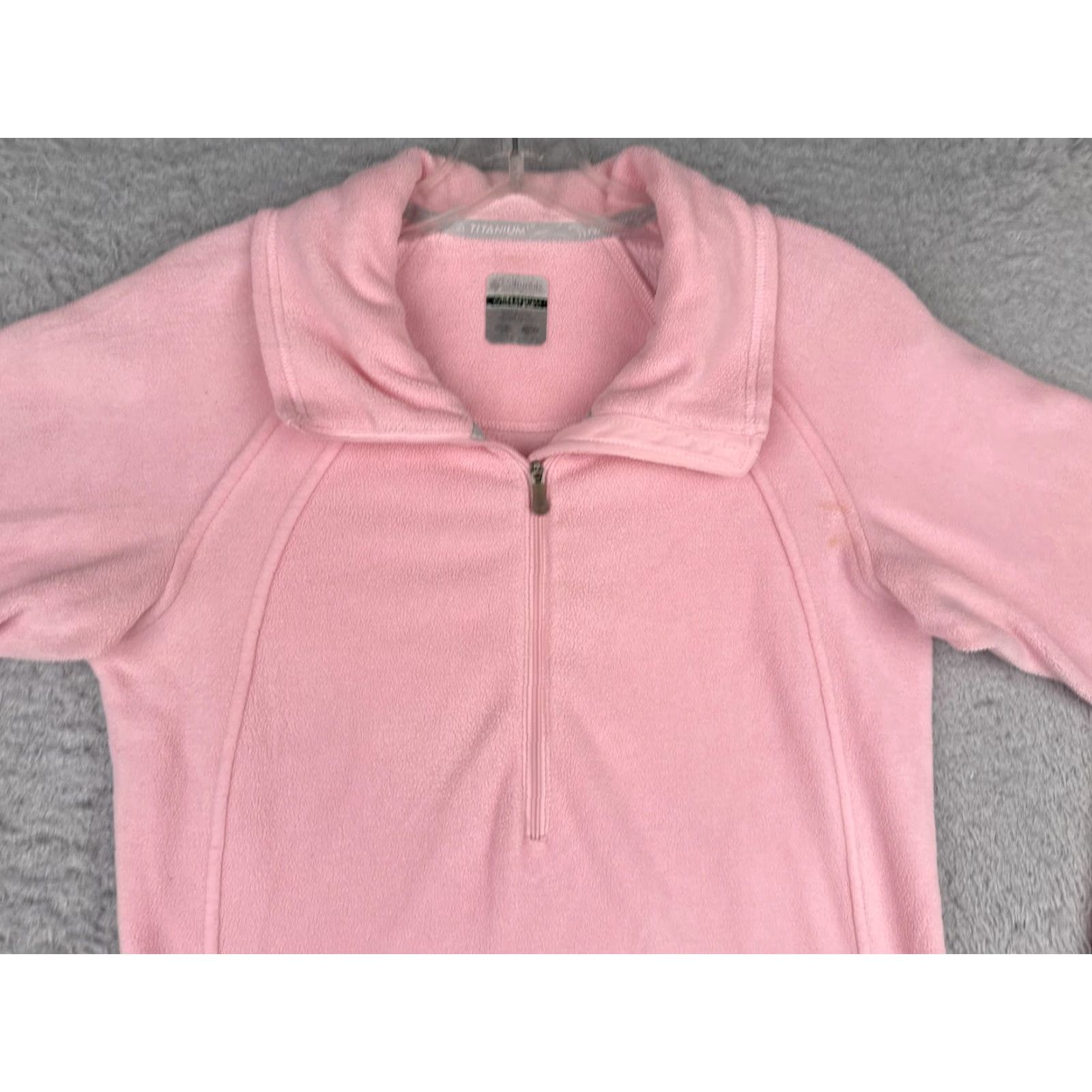 Pinko Columbia Titanium Fleece Sweater Womens Small Pink Quarter Zip Hiking Camping Size S / US 4 / IT 40 - 4 Thumbnail
