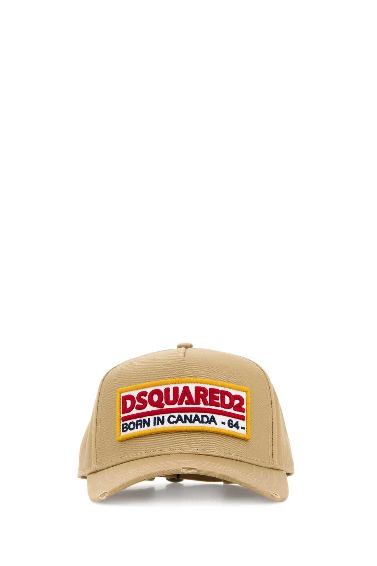 Dsquared2 Beige Cotton Baseball Cap Size ONE SIZE - 1 Thumbnail