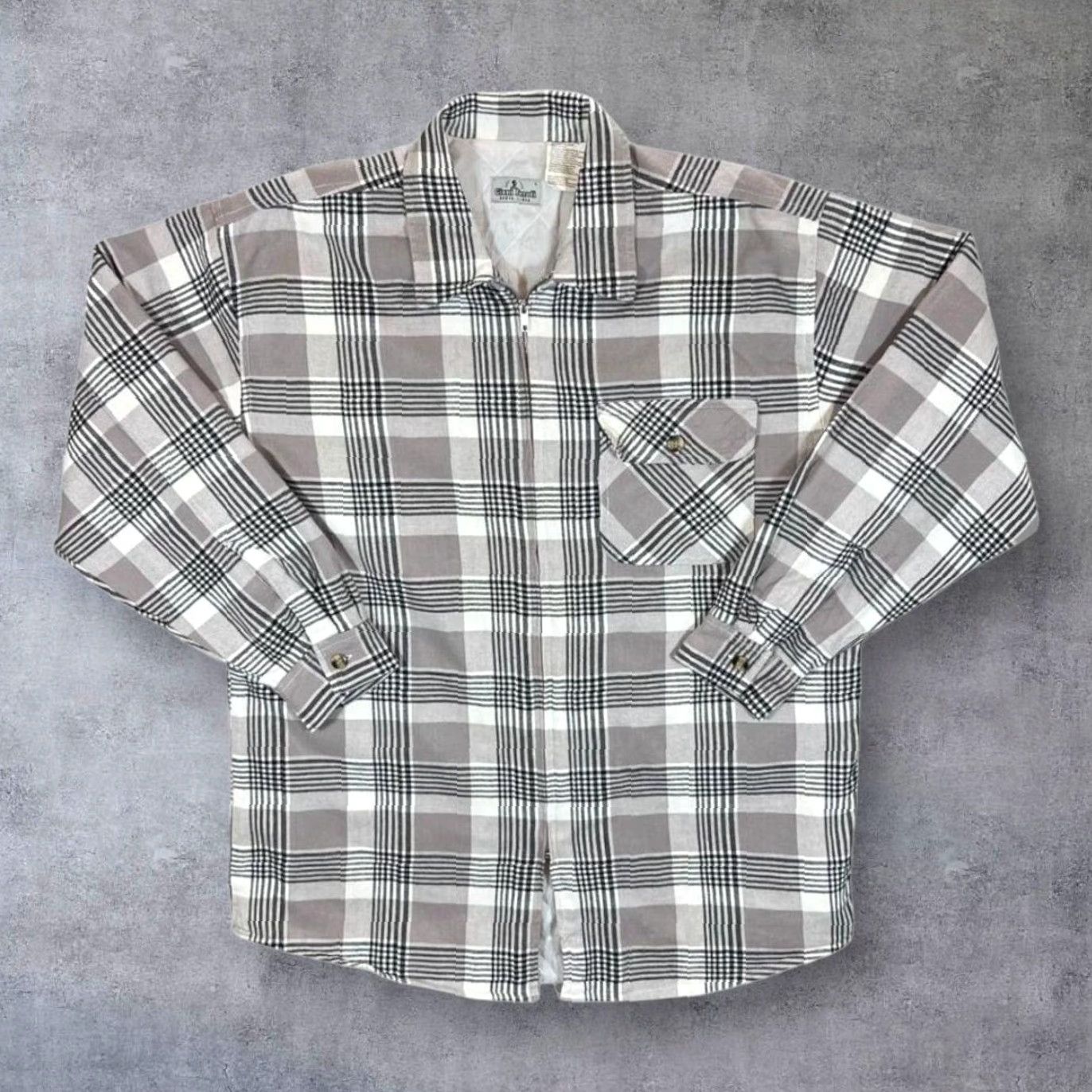 Vintage VINTAGE Giani Feroti Multi Plaid Check Zip Over Shirt Jacket Large Mens Shirt Jacket Size US L / EU 52-54 / 3 - 2 Thumbnail