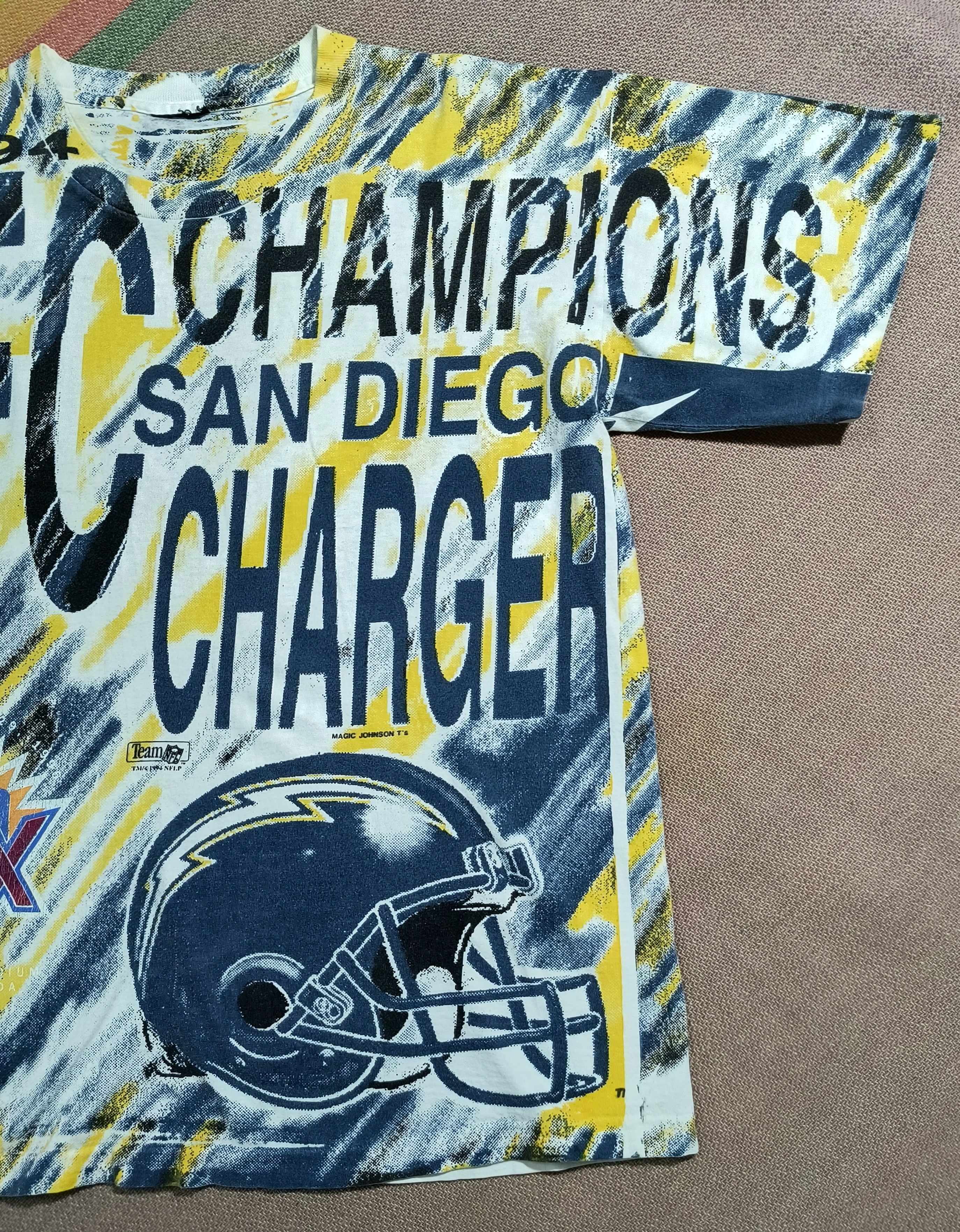 NFL Vintage AOP SD Chargers AFC Champions 1994 tee Size US L / EU 52-54 / 3 - 3 Thumbnail