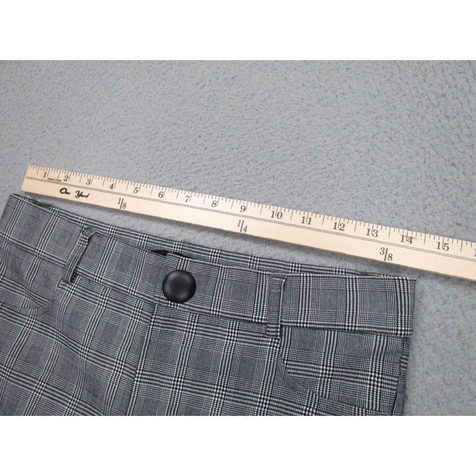 Zara Zara Pants Womens Large Black Gray Plaid Jegging Stretch Slimming Elastic Waist Classic Tapered Work Casual Formal Party/Cocktail Travel Wedding Size 36" / US 14 / IT 50 - 4 Thumbnail