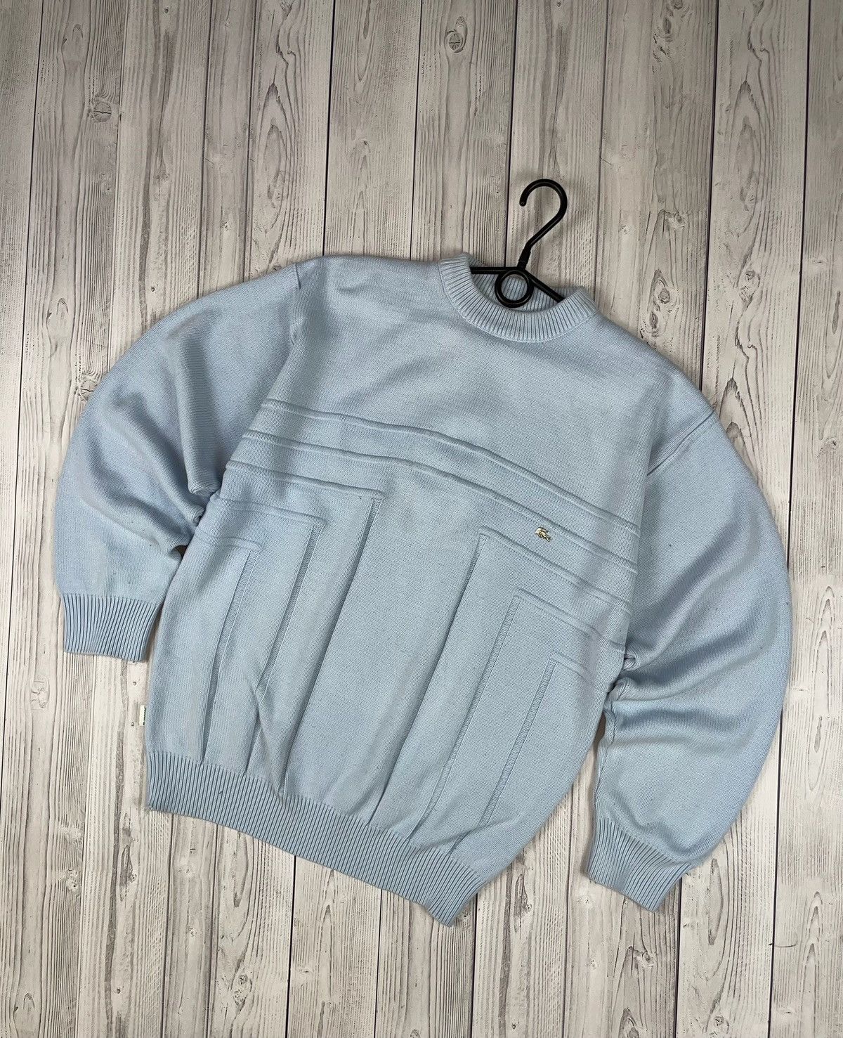 Lacoste Vintage Lacoste Sweater size L logo blue Size US L / EU 52-54 / 3 - 1 Thumbnail