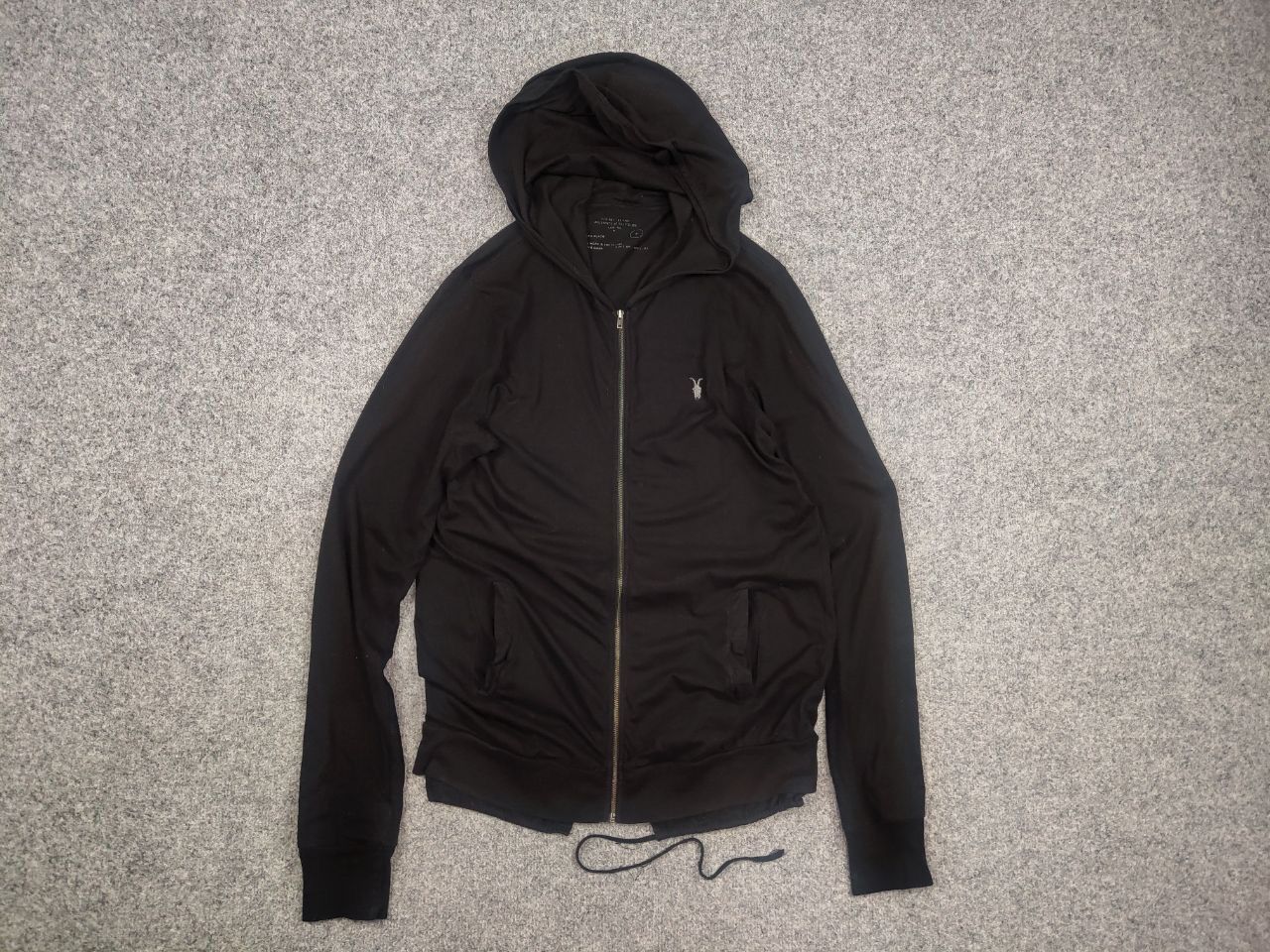 Allsaints Allsaints Spitalfields Vintage Bone L/S Zip up Black Hoodie Size US S / EU 44-46 / 1 - 1 Thumbnail