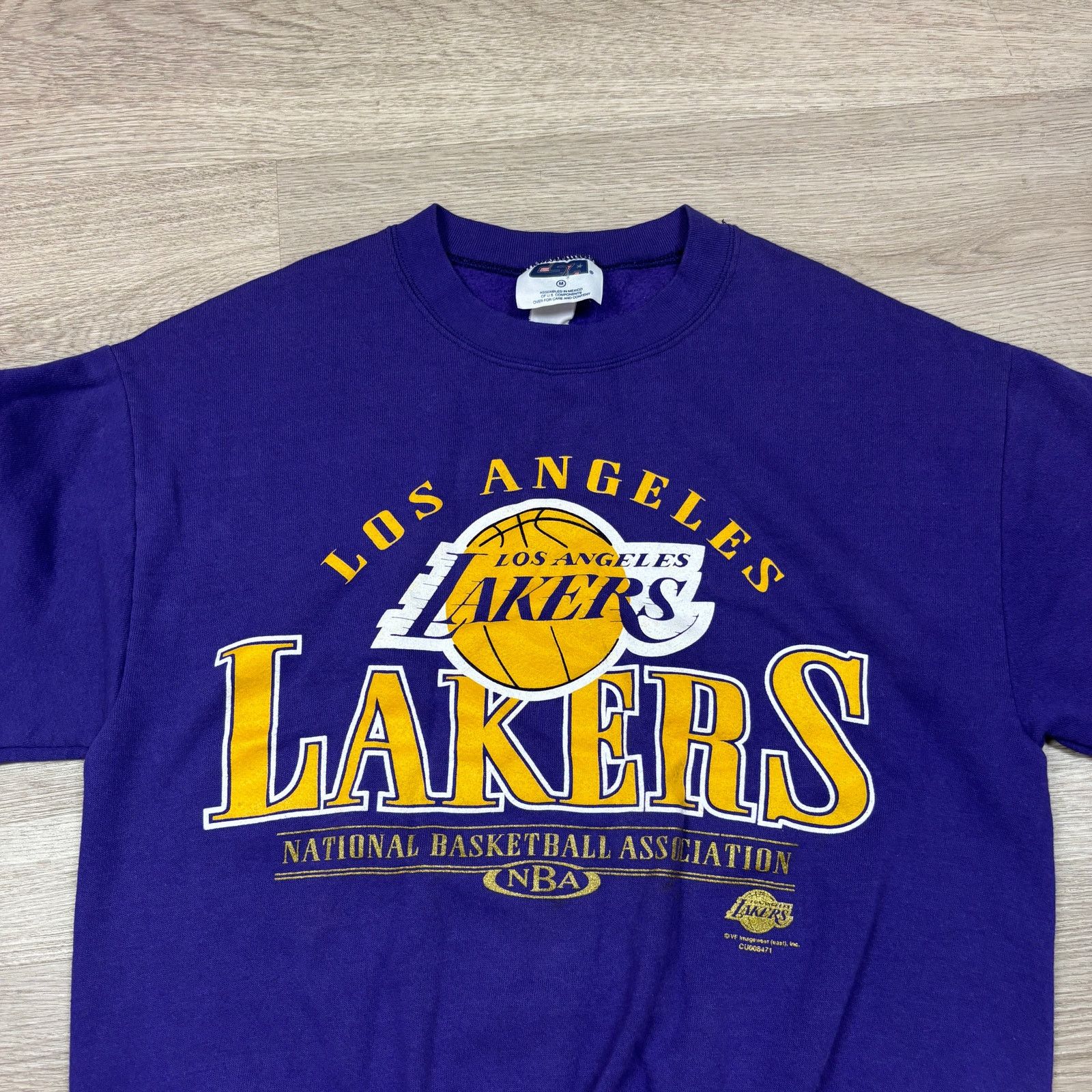 CSA × NBA × Vintage Vintage 90s Los Angeles Lakers NBA Crew Sweatshirt Men's M Size US M / EU 48-50 / 2 - 2 Thumbnail