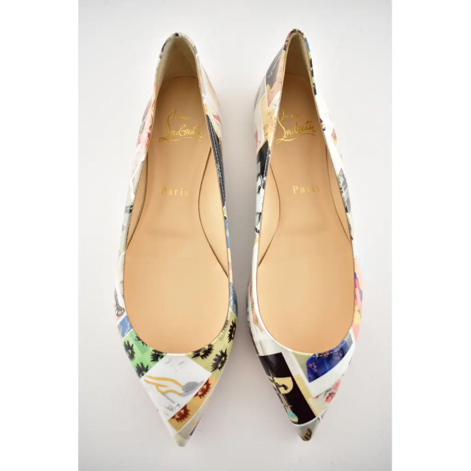 Christian Louboutin Christian Louboutin Ballalla Patent Collage Pointed Toe Size US 6 / IT 36 - 7 Thumbnail
