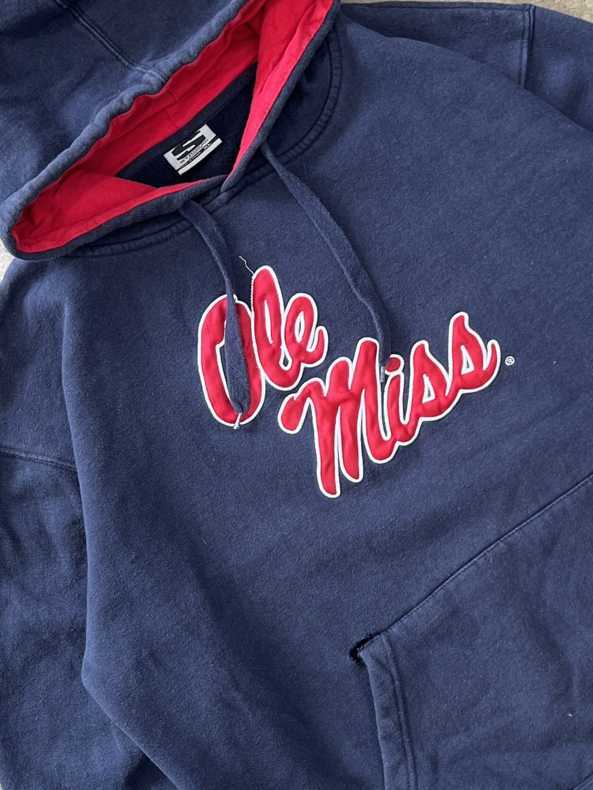 NCAA Vintage Ole Miss University College Hoodie XL Size US XL / EU 56 / 4 - 1 Thumbnail