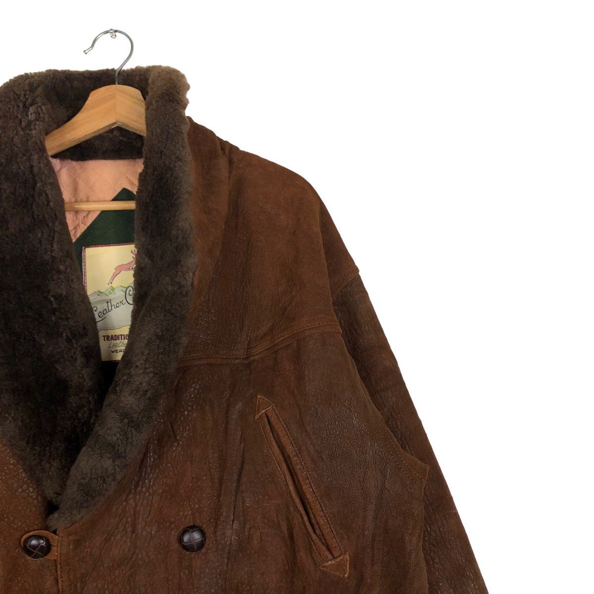 Japanese Brand Vtg Lamb Skin Leather Jacket Made in France Mitsumine Japan Size US L / EU 52-54 / 3 - 6 Thumbnail