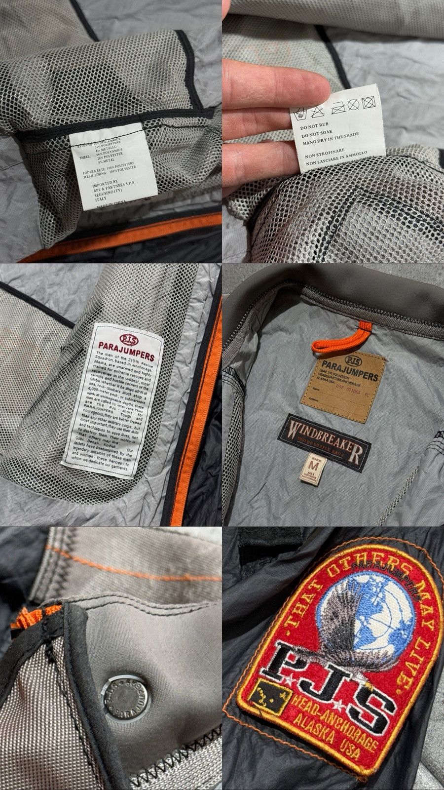 Parajumpers Parajumpers Light Nylon Jacket Packable Goretex Windproof Size US M / EU 48-50 / 2 - 16 Thumbnail