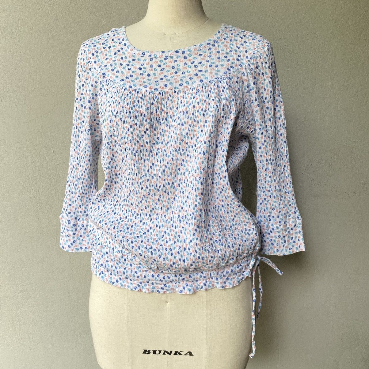 Tsumori Chisato TSUMORI CHISATO Pastel Petals Tie-Hem Blouse Size XS / US 0-2 / IT 36-38 - 3 Thumbnail