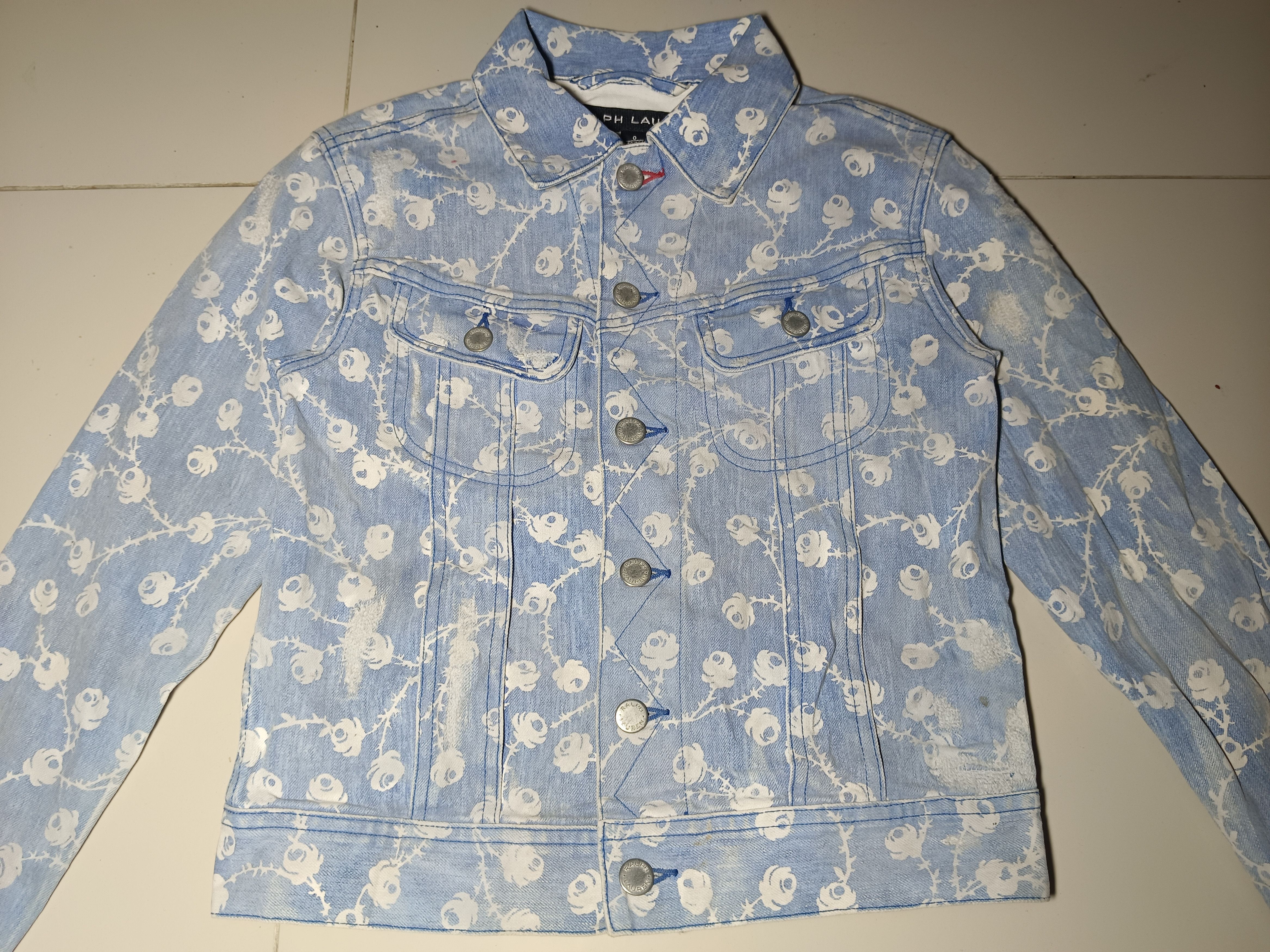Ralph Lauren Ralph Lauren Distressed Trucker Jacket Size US XS / EU 42 / 0 - 6 Thumbnail