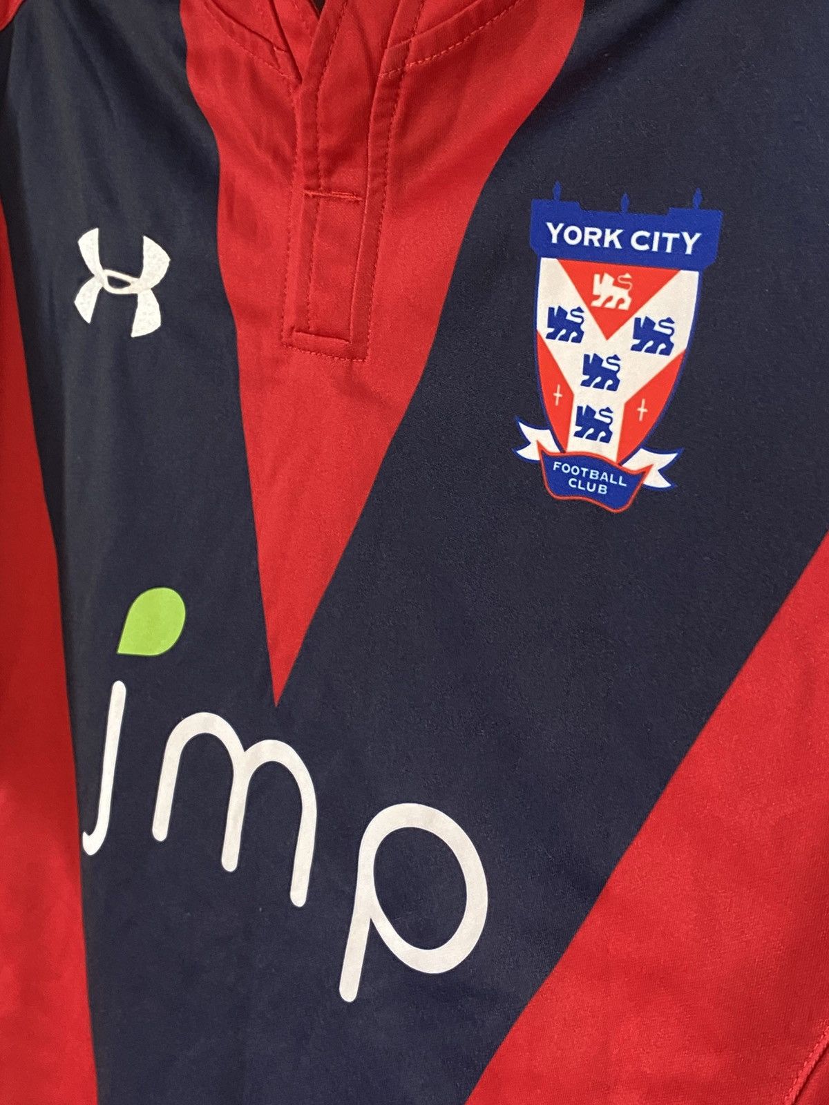 Under Armour × Vintage 2020/21 York City Under Amour Soccer Jersey Home England Kit Size US XL / EU 56 / 4 - 2 Thumbnail