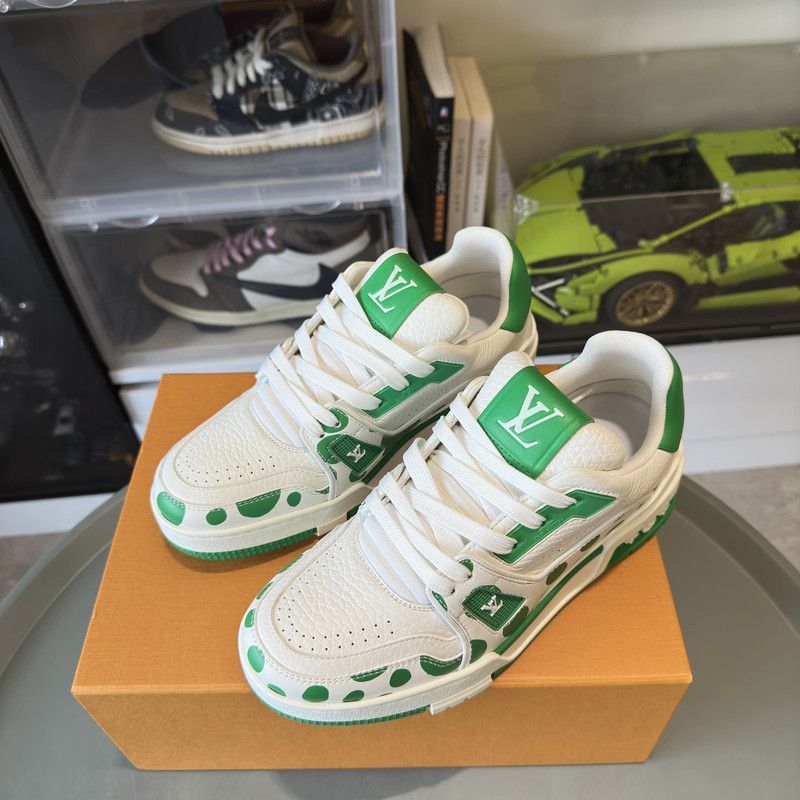 Louis Vuitton Yayoi Kusama x Louis Vuitton Low-Top Trainers -2508 Size US 6.5 / EU 39-40 - 4 Thumbnail