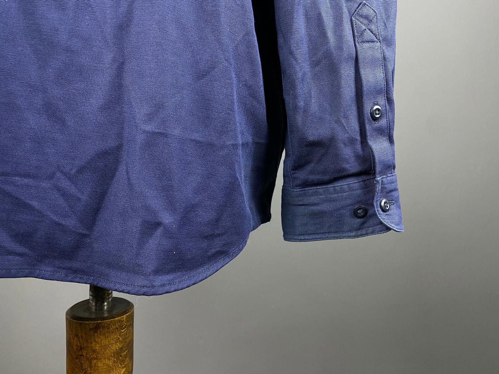 Carhartt Men Carhartt Navy Blue Cotton Button Up Overshirt Size XL Size US XL / EU 56 / 4 - 9 Thumbnail