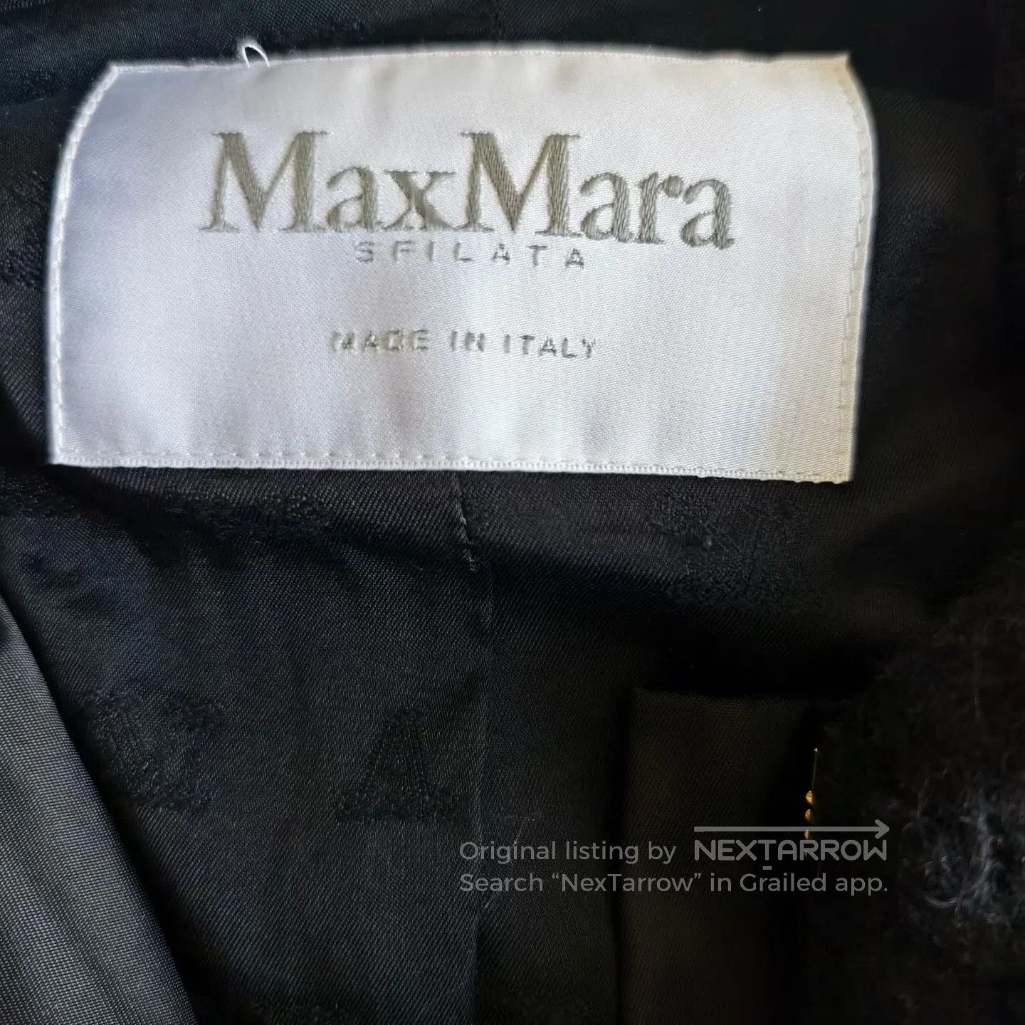 Max Mara Max Mara Black Alpaca All-Over Print Zip-Up Teddy Jacket| Size XS / US 0-2 / IT 36-38 - 3 Thumbnail