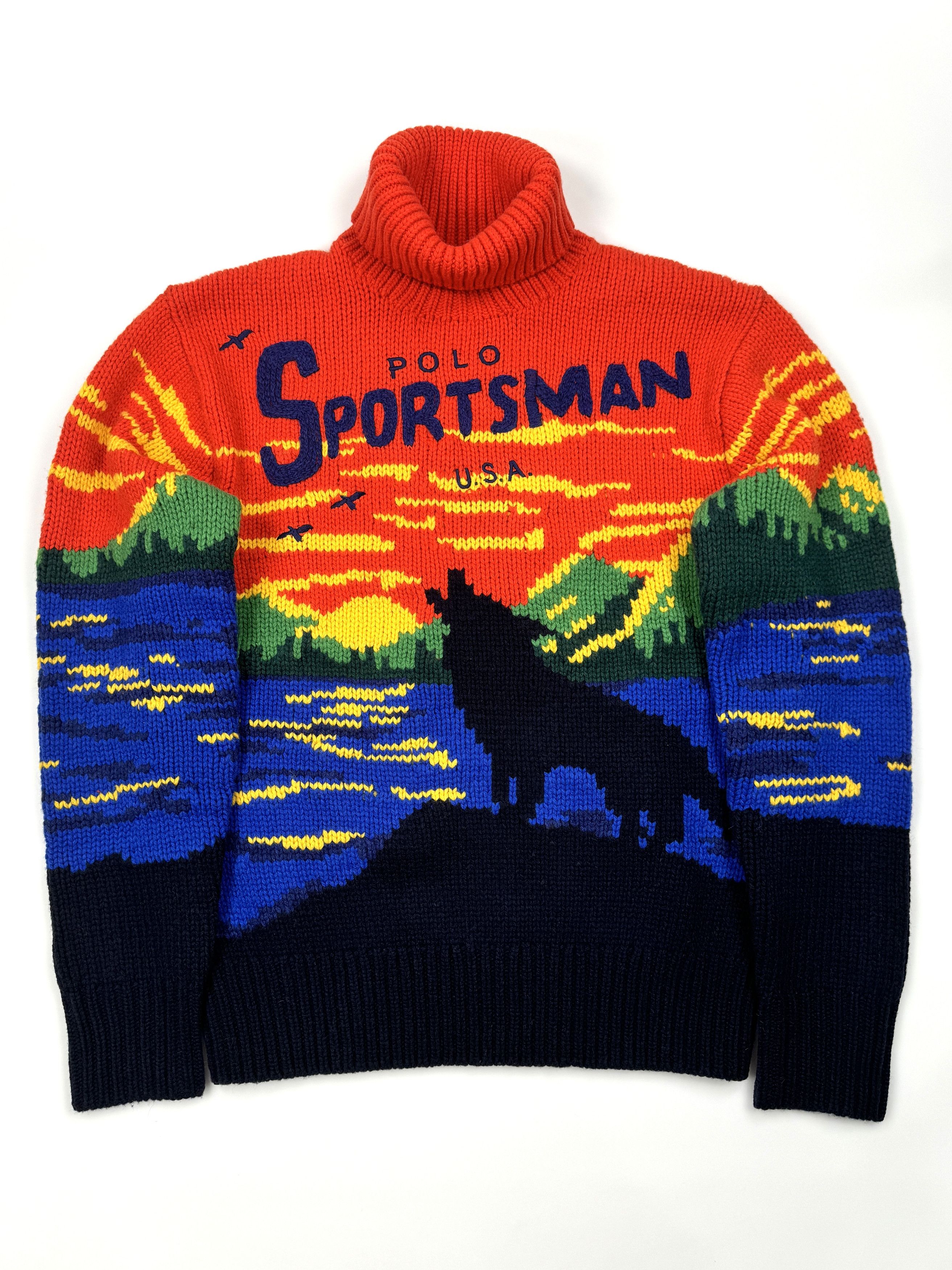 Polo Ralph Lauren RALPH LAUREN POLO SPORTSMAN WOLF HOWL TURTLENECK SWEATER Size US L / EU 52-54 / 3 - 1 Thumbnail