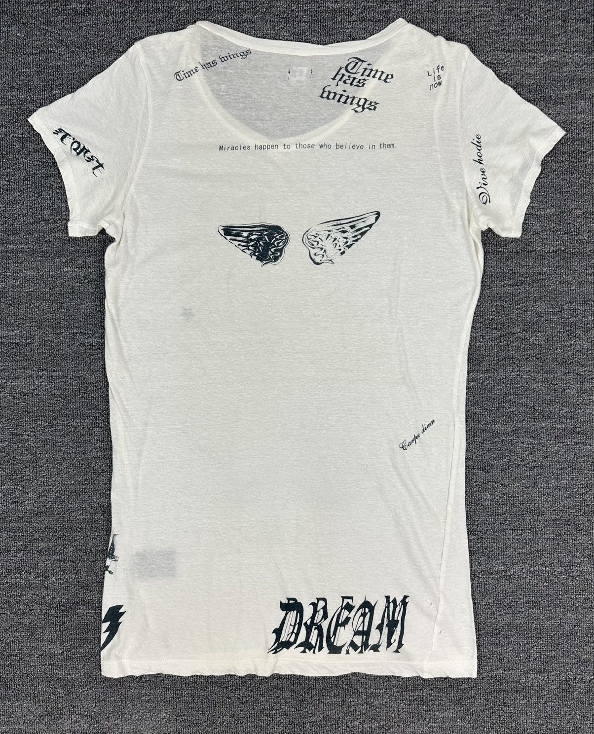 Le Grande Bleu (L.G.B.) Grail🔥Vintage L.G.B Women Shirt Tattoo Style Graphics Size S / US 4 / IT 40 - 11 Thumbnail