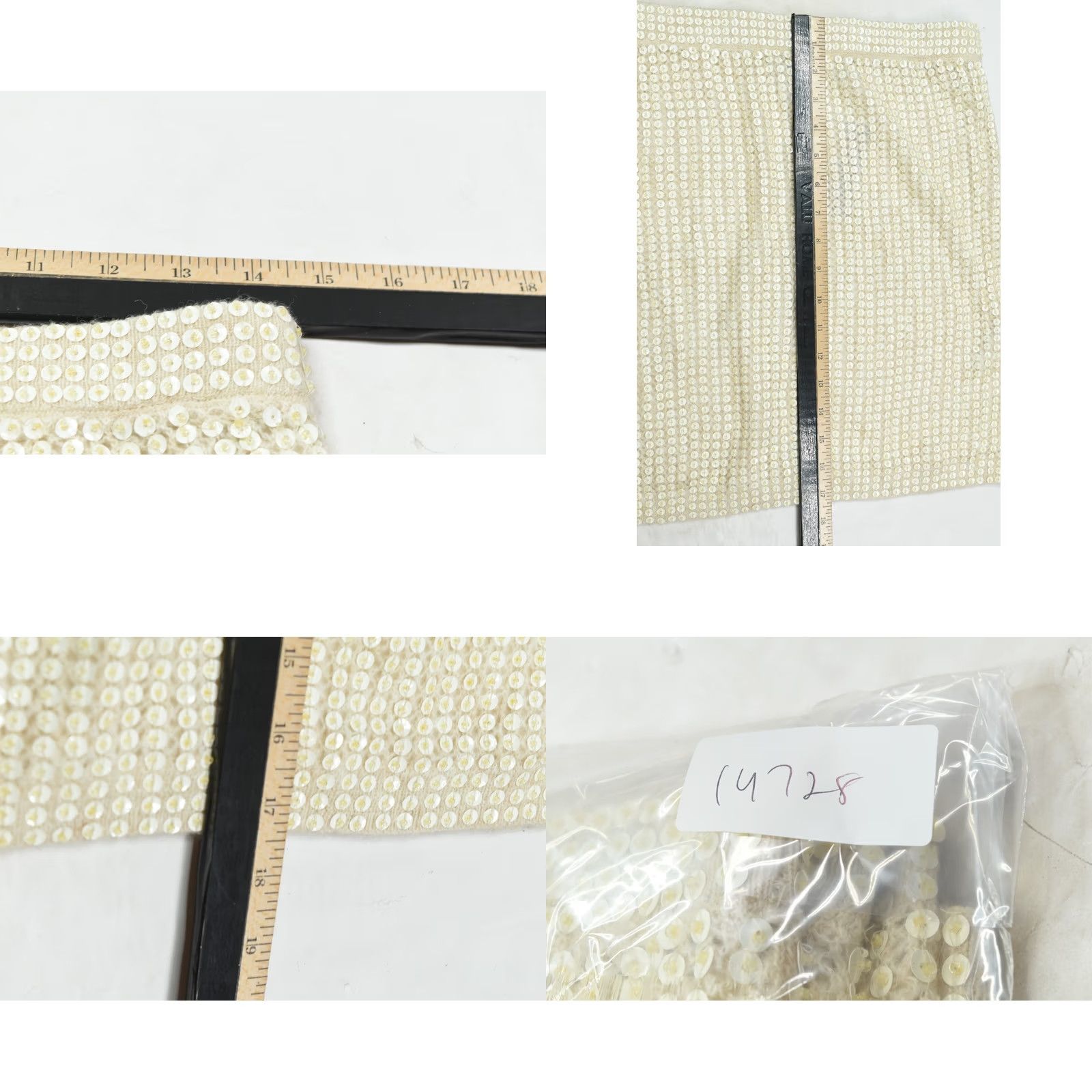 J.Crew J.CREW Sequin Layered Slip Skirt Womens M Tan Alpaca Blend Pull-On NEW Size 32" / US 10 / IT 46 - 8 Thumbnail