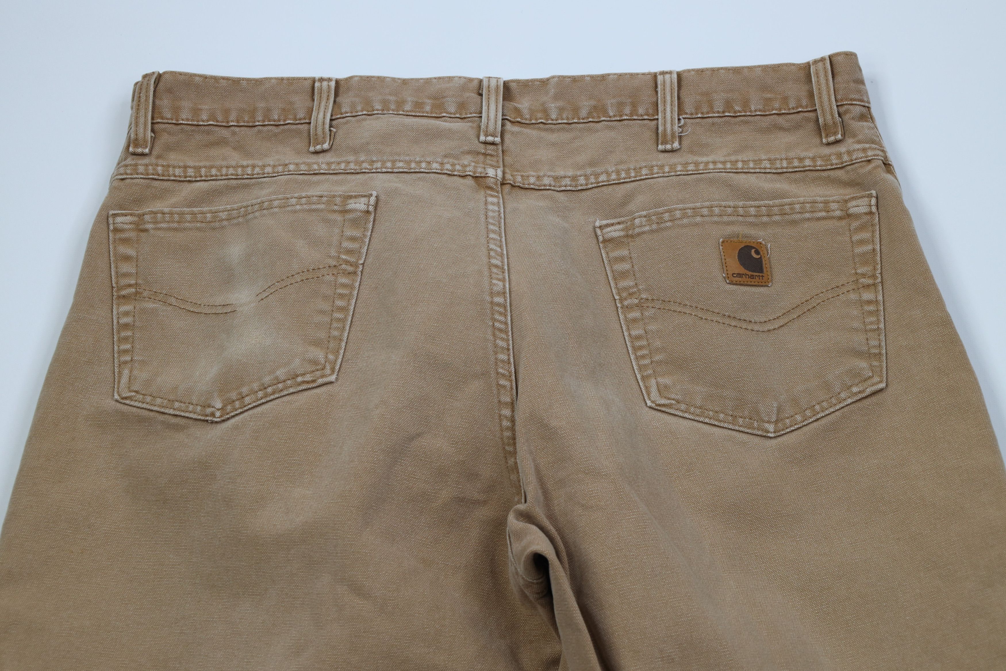 Carhartt Vintage 90s Carhartt Wide Leg Canvas Dungaree Pants USA Size US 40 / EU 56 - 12 Thumbnail