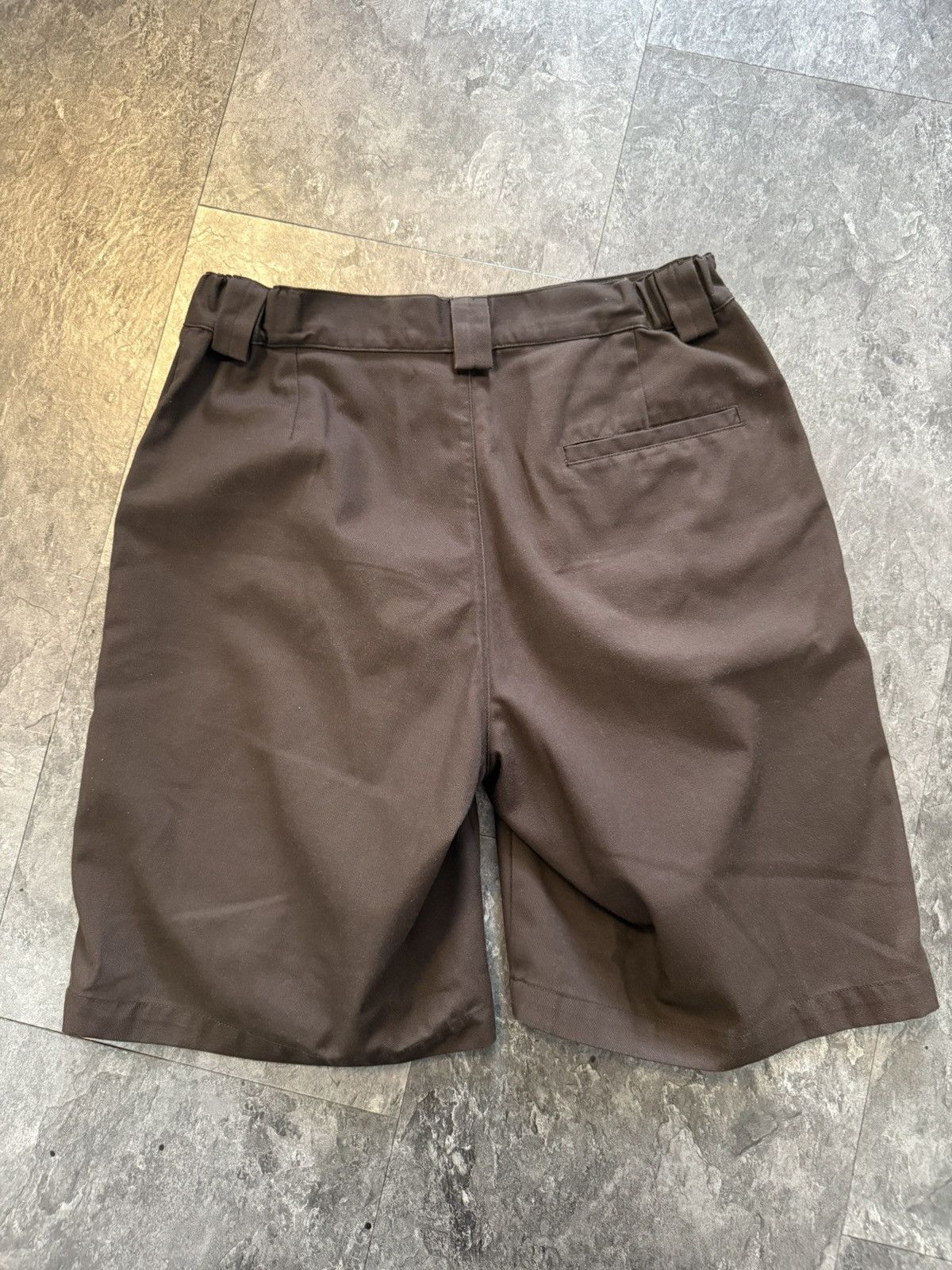 GR10K SS21 Brown Klopman Curacau Twill Shorts Size US 30 / EU 46 - 2 Thumbnail