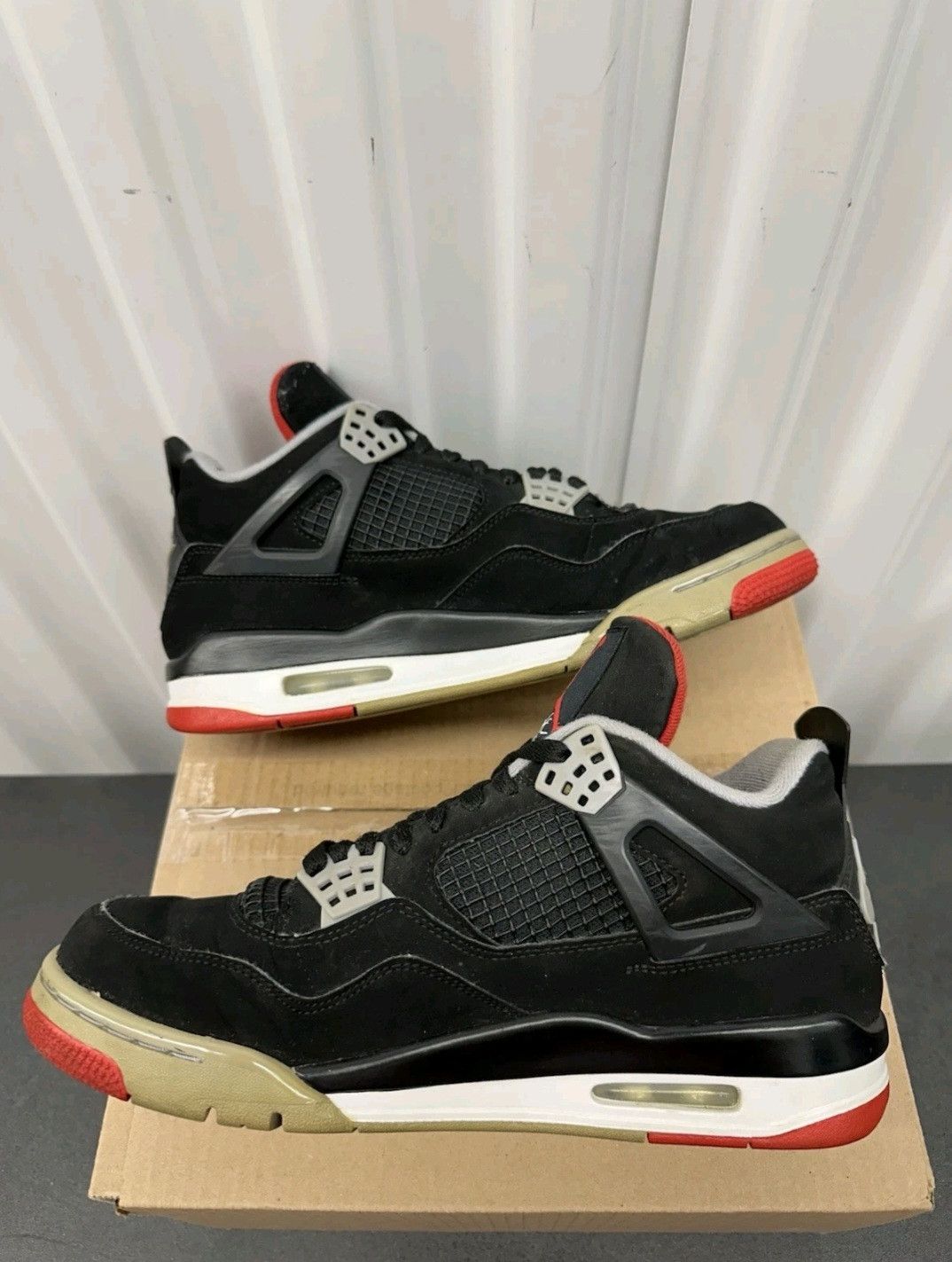 Jordan Brand Nike Air Jordan Retro 4 OG Bred 2019 308497060 Size 8.5 Men Size US 8.5 / EU 41-42 - 4 Thumbnail