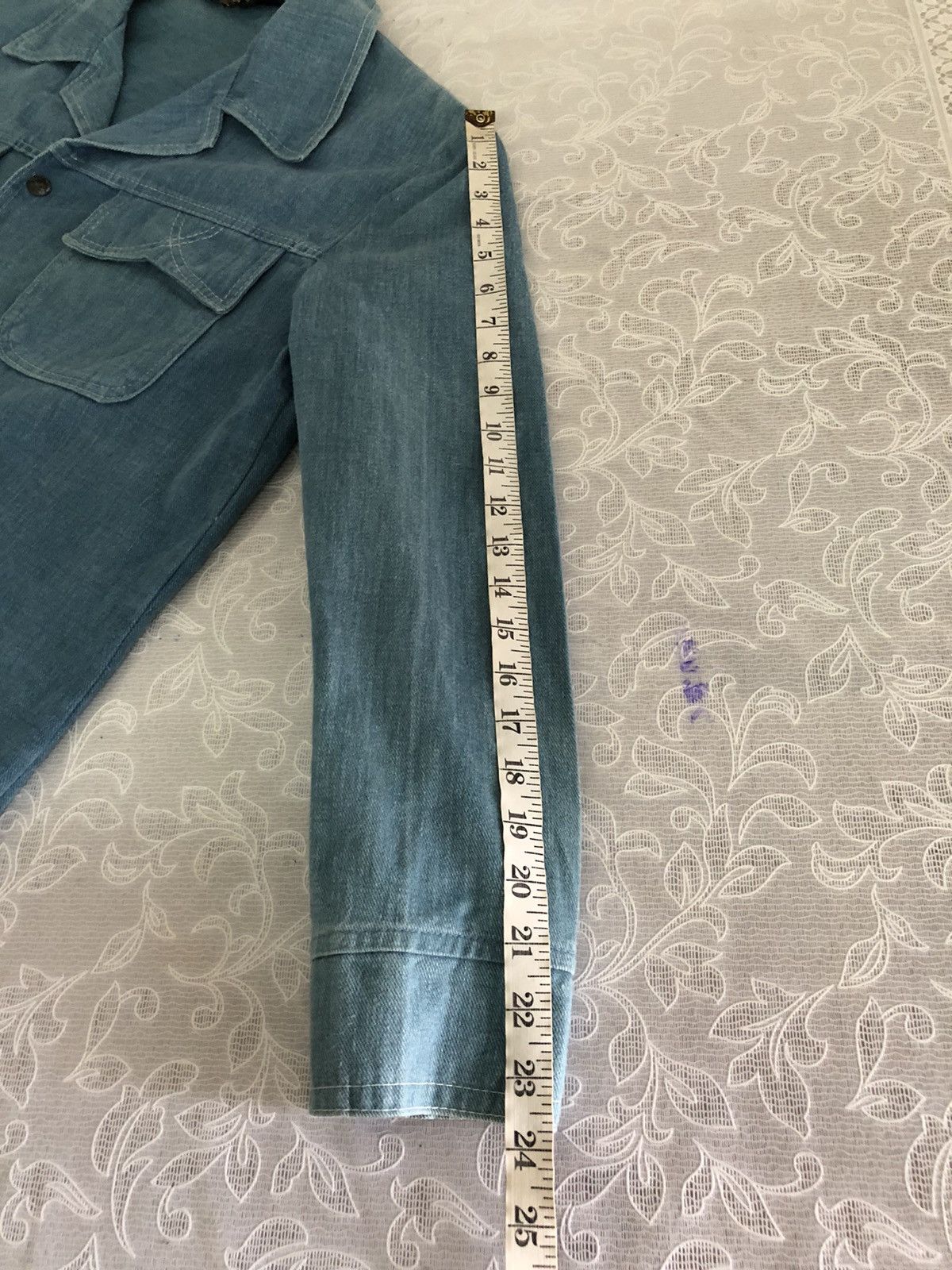 Sears Vintage 70s Sears Thick Denim Western Shirt Size US L / EU 52-54 / 3 - 21 Thumbnail