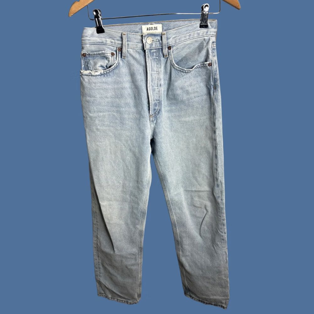 Agolde VINTAGE AGOLDE 90s Pinch Jeans Womens 29 Blue Light Wash Mom Fit Button Fly Denim 29 in Relaxed Boys/Girls? Size 29" - 1 Thumbnail
