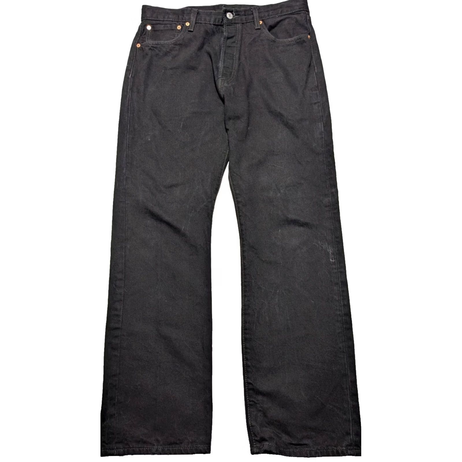 Levi's LEVIS 501 Original Fit - Men 34X32 Black Button-Fly Denim Jeans Shirt? Size US 34 / EU 50 - 3 Thumbnail