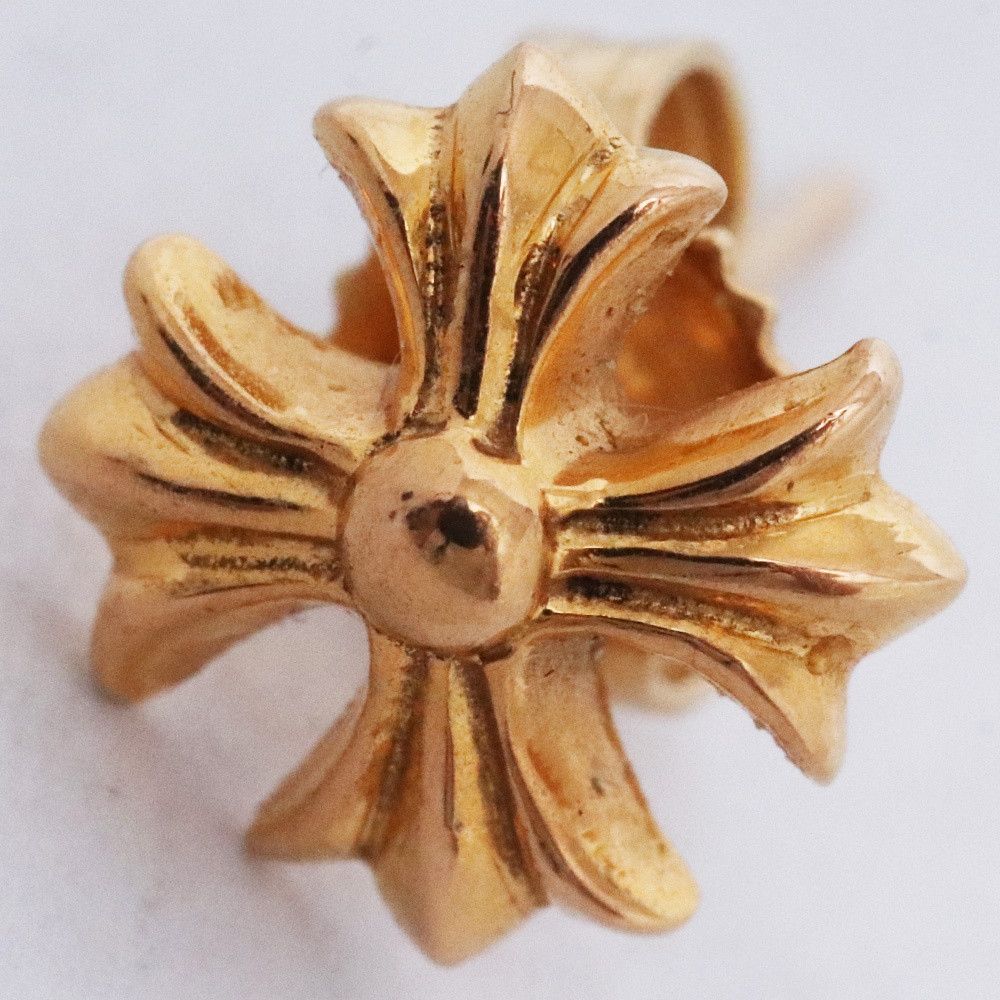 Chrome Hearts Chrome Hearts 22K Gold #2 CH Plus Stud Earring with