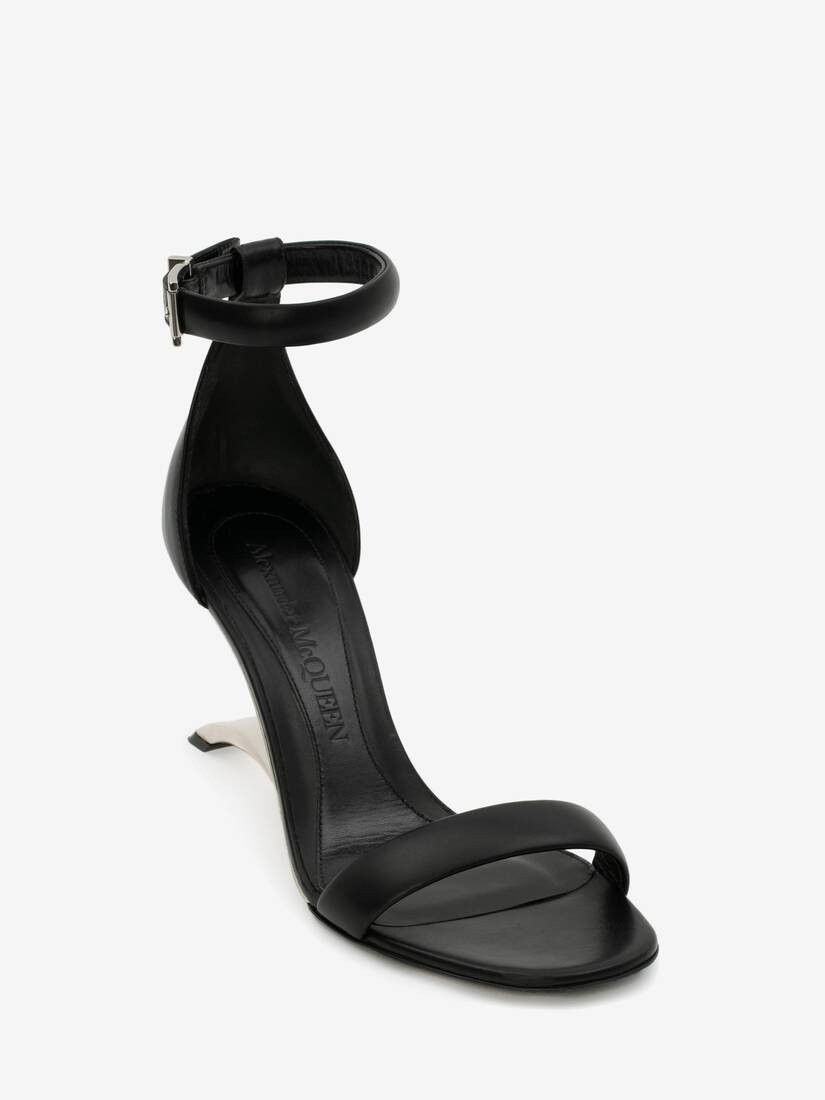 Alexander McQueen o1w1db10925 Arc Leather Sandal in Black Size US 8.5 / IT 38.5 - 4 Thumbnail