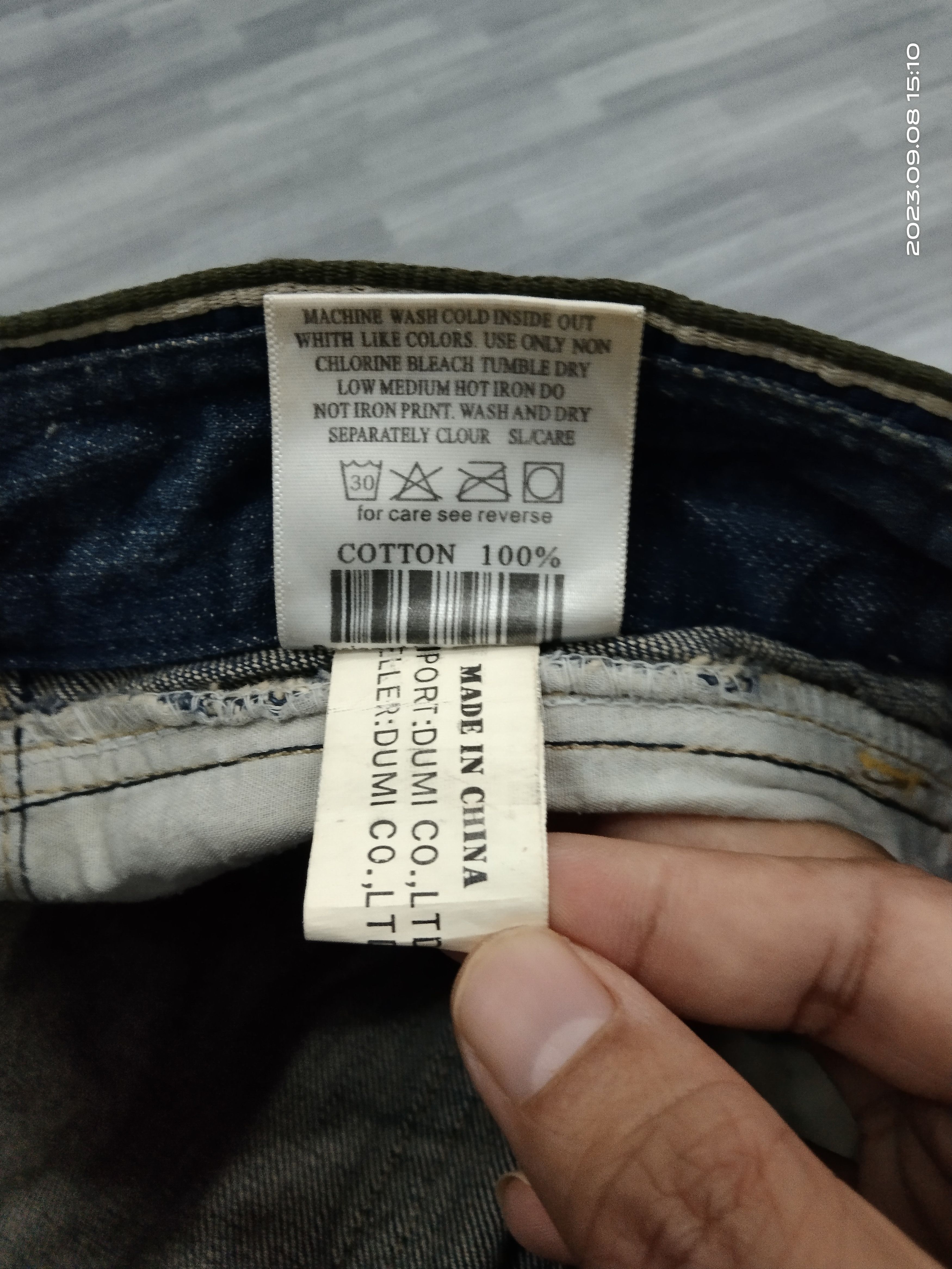 Other FLARE SICK RIPED COTTON&INDIGO PANTS Size US 29 - 7 Thumbnail