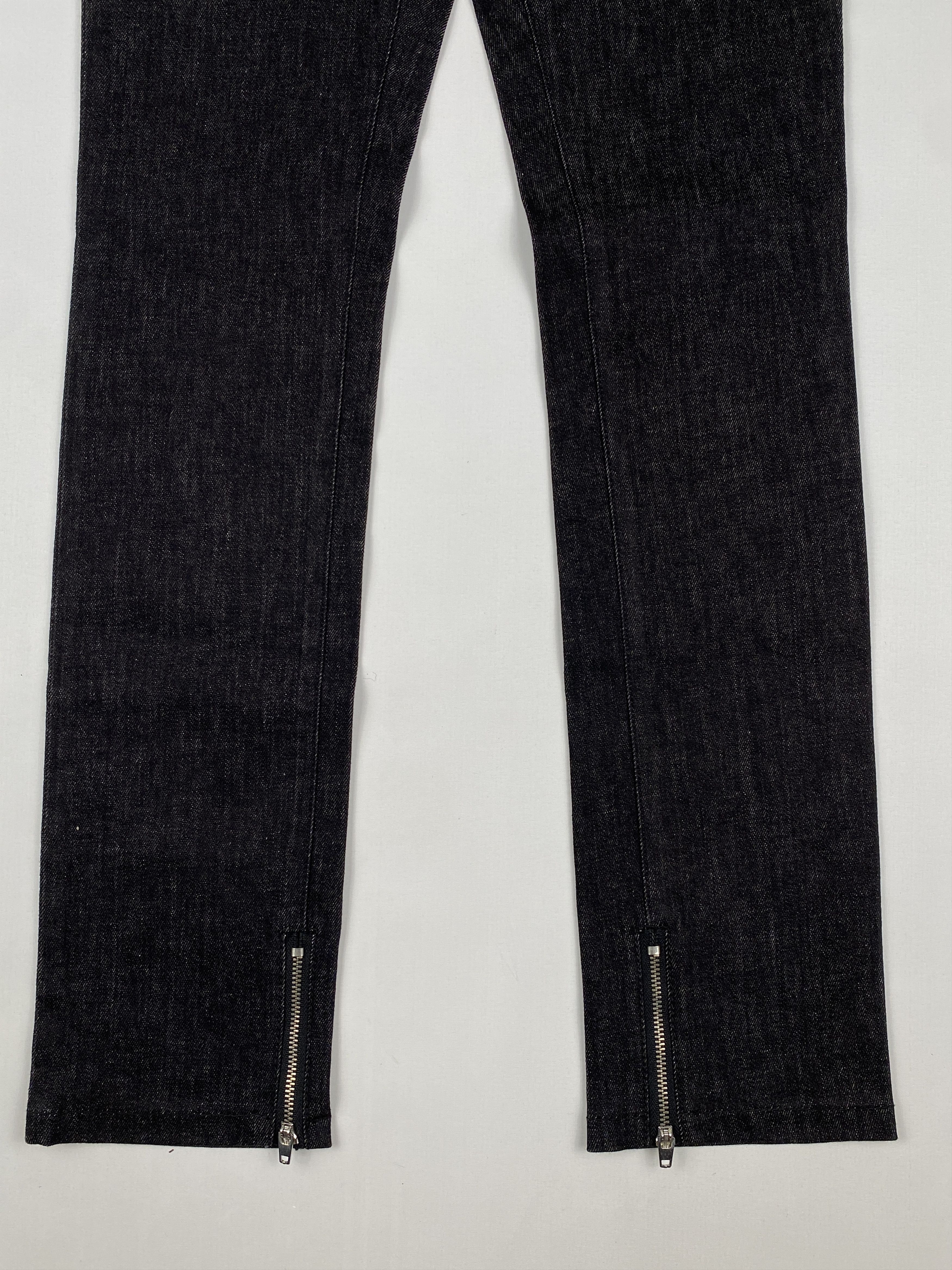 Golden Goose Deluxe Brand 2009 Ankle Zip Black Denim Size US 28 / EU 44 - 4 Thumbnail