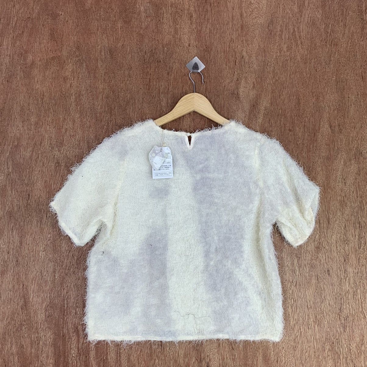 Homespun Knitwear × Vintage Retro Girl Mohair Furr fabric Sweatshirt Size S / US 4 / IT 40 - 10 Thumbnail