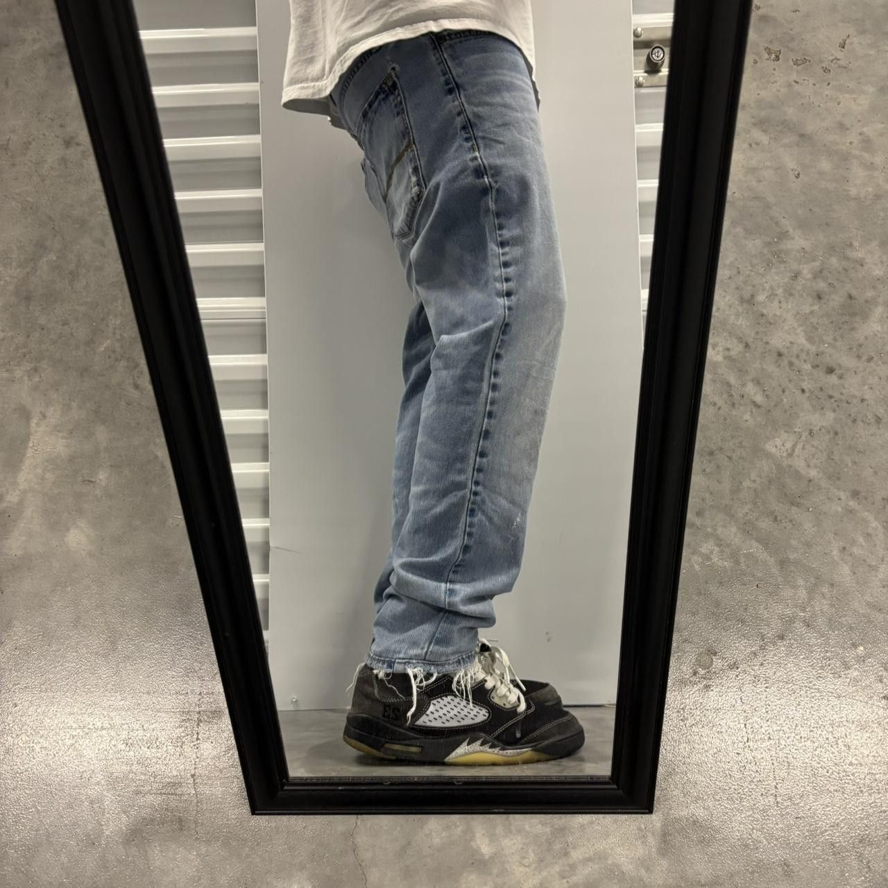 Japanese Brand × Vintage Crazy Vintage Y2K/2000s Grunge Faded Wash Distressed Denim Jeans! Size US 31 - 2 Thumbnail