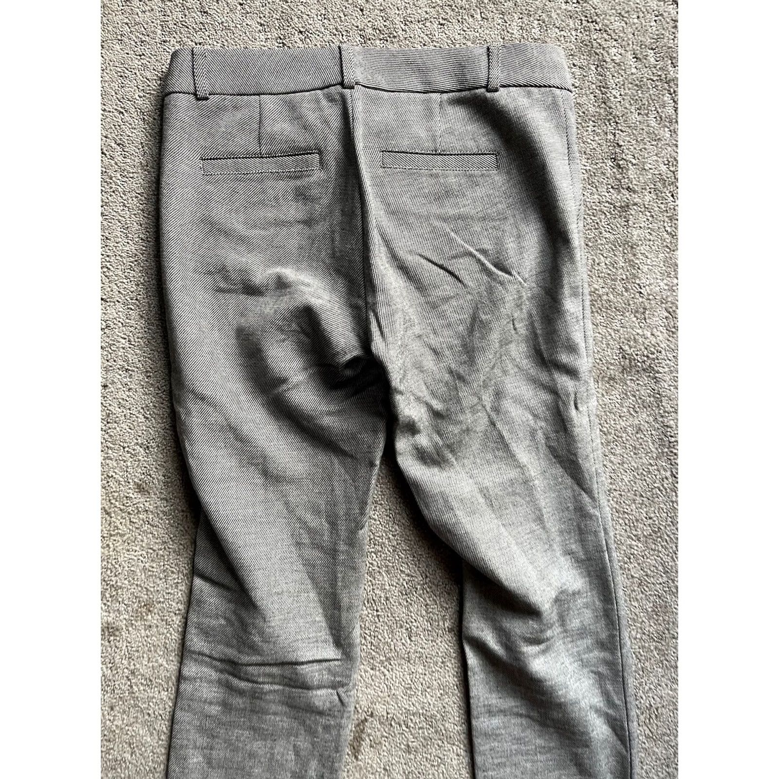 Banana Republic Banana Republic Sloan Straight Pants Size 0 Gray Herringbone Solid Ankle Size 25" / US 0 / IT 36 - 4 Thumbnail