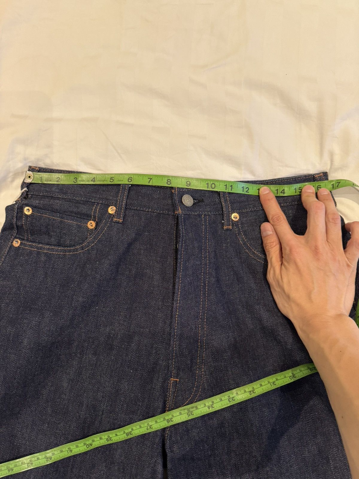 The Real McCoy's Real Mccoys Lot 900 Jeans Sz 33 Raw Size US 33 - 3 Thumbnail