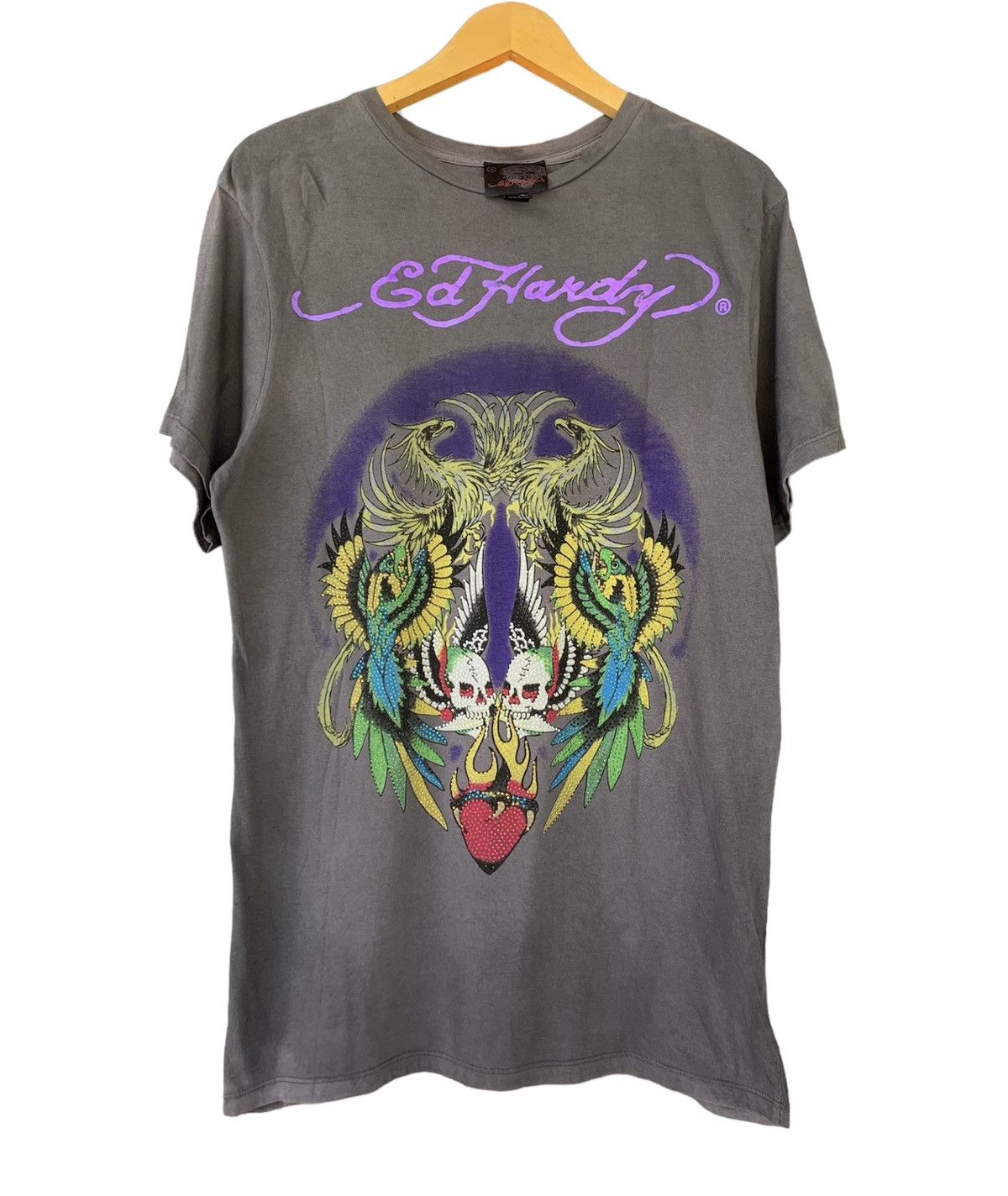 image of Ed Hardy Y2K in Grey, Men's (Size Medium)