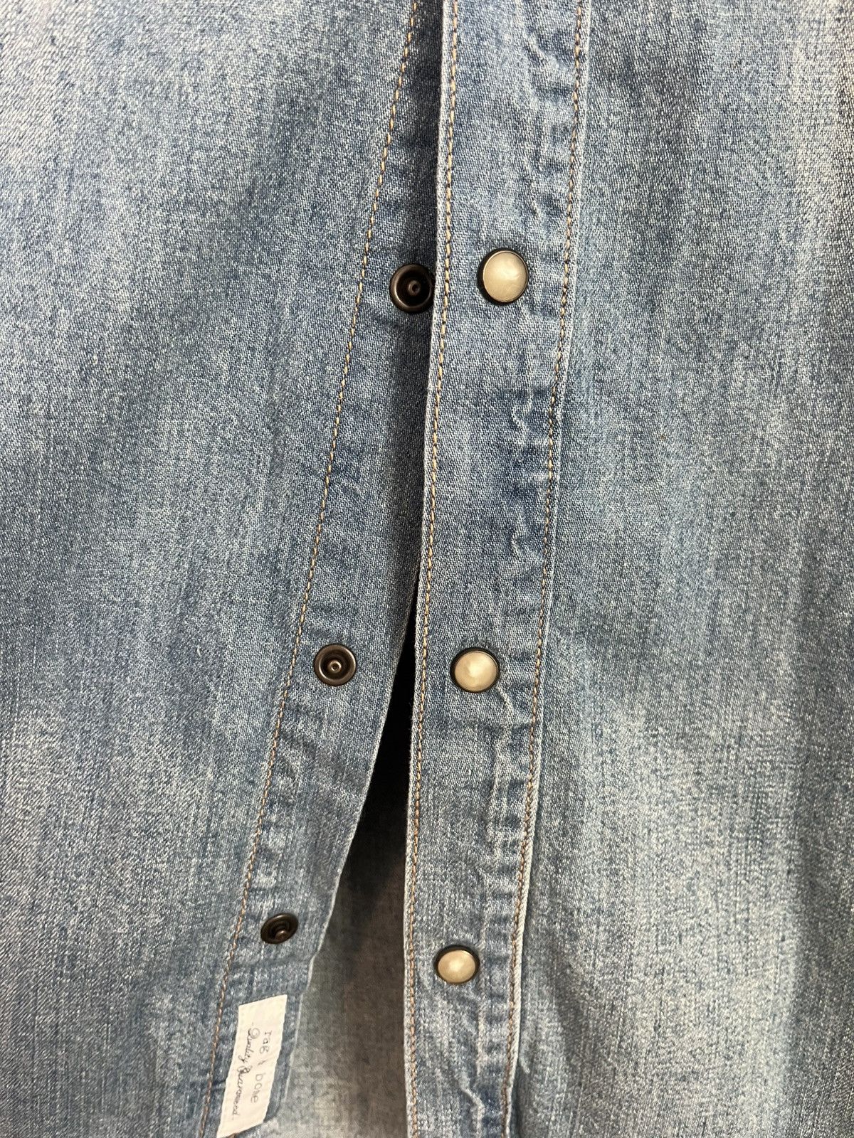 Rag & Bone Rag & Bone Blue Denim Workwear Shirt Size US XL / EU 56 / 4 - 4 Thumbnail