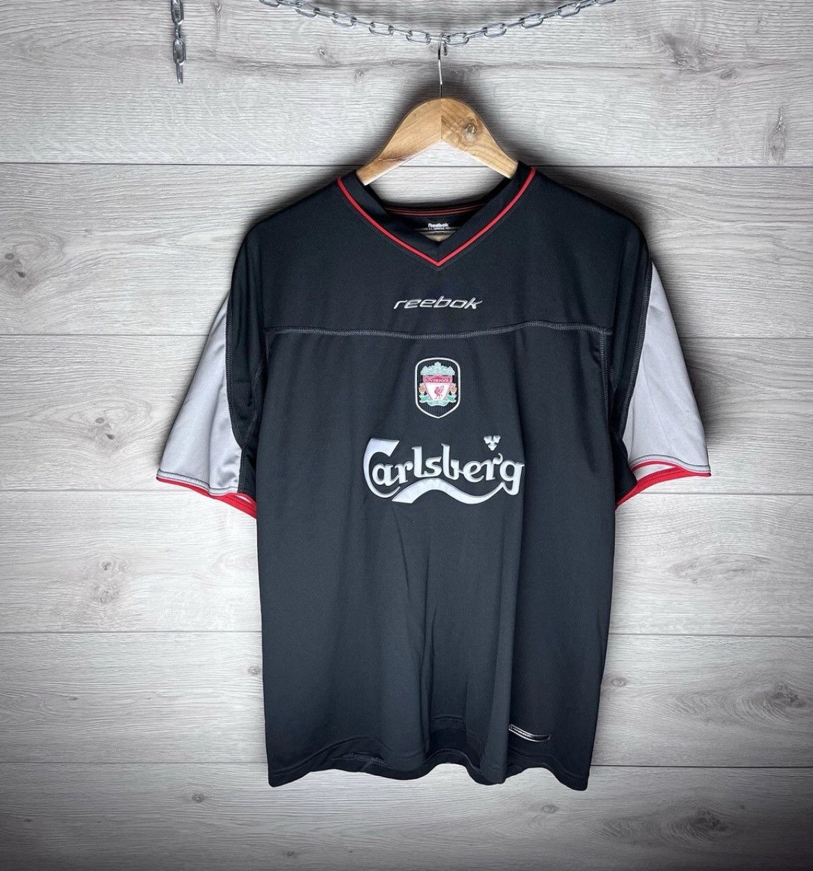 Reebok Vintage t-shirt FC Liverpool Rebook size Xl Carlsberg mens Size US XL / EU 56 / 4 - 1 Thumbnail
