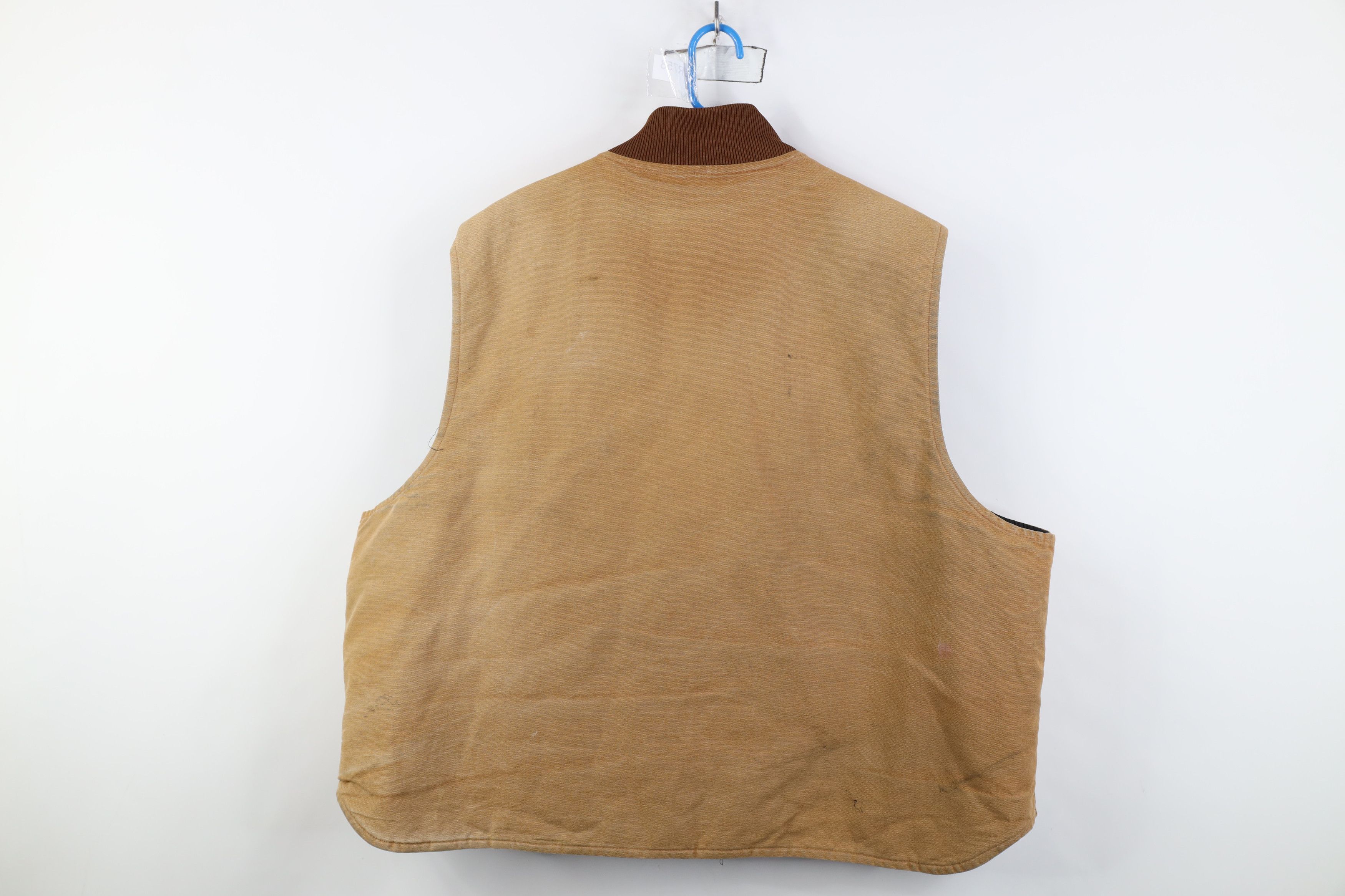 Carhartt Vintage Carhartt Quilted Canvas Vest Jacket Duck Brown Size US XXL / EU 58 / 5 - 13 Thumbnail