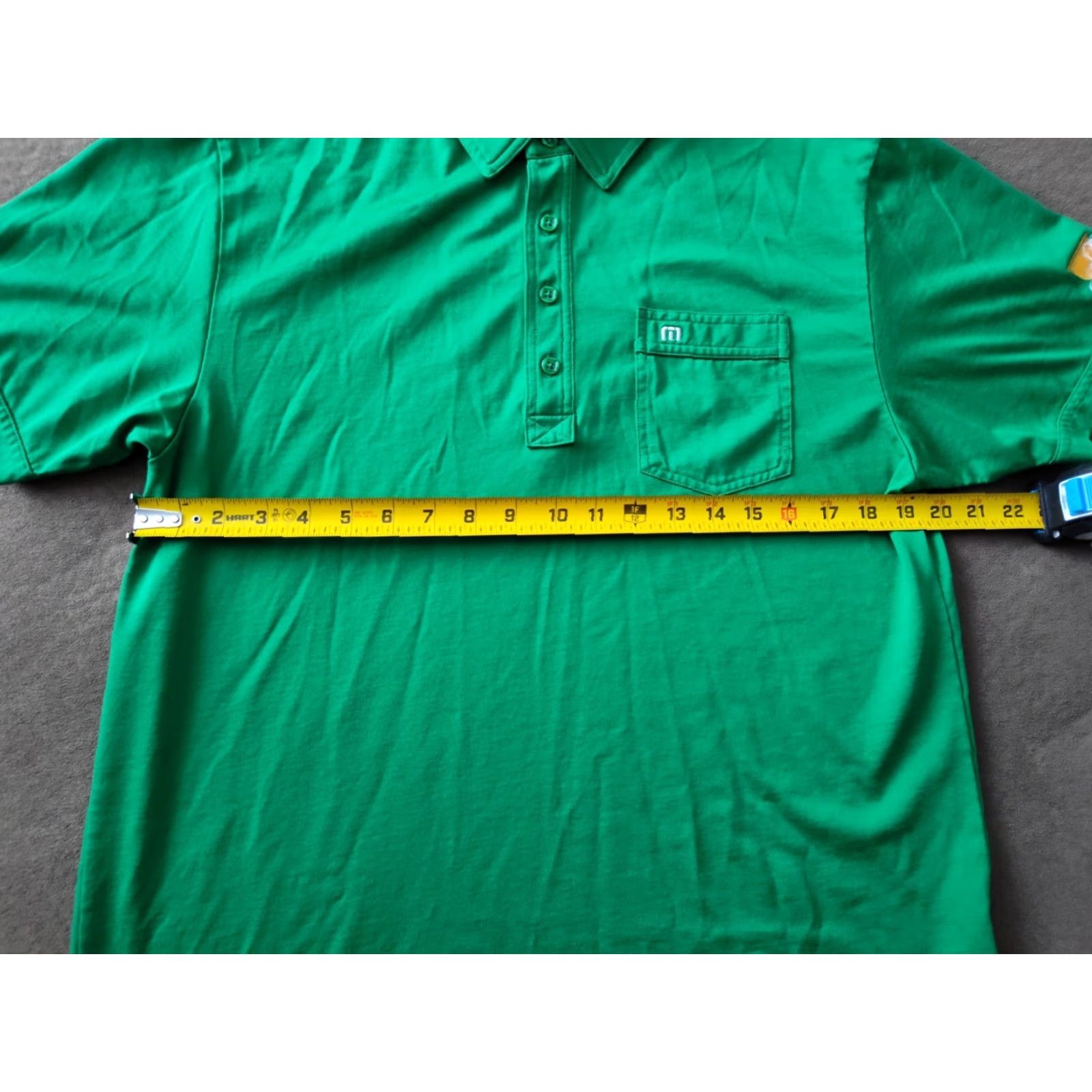 TravisMathew Travis Matthew Polo Shirt Mens L Green Short Sleeve Golf Pocket Presidents Cup Size US L / EU 52-54 / 3 - 7 Thumbnail