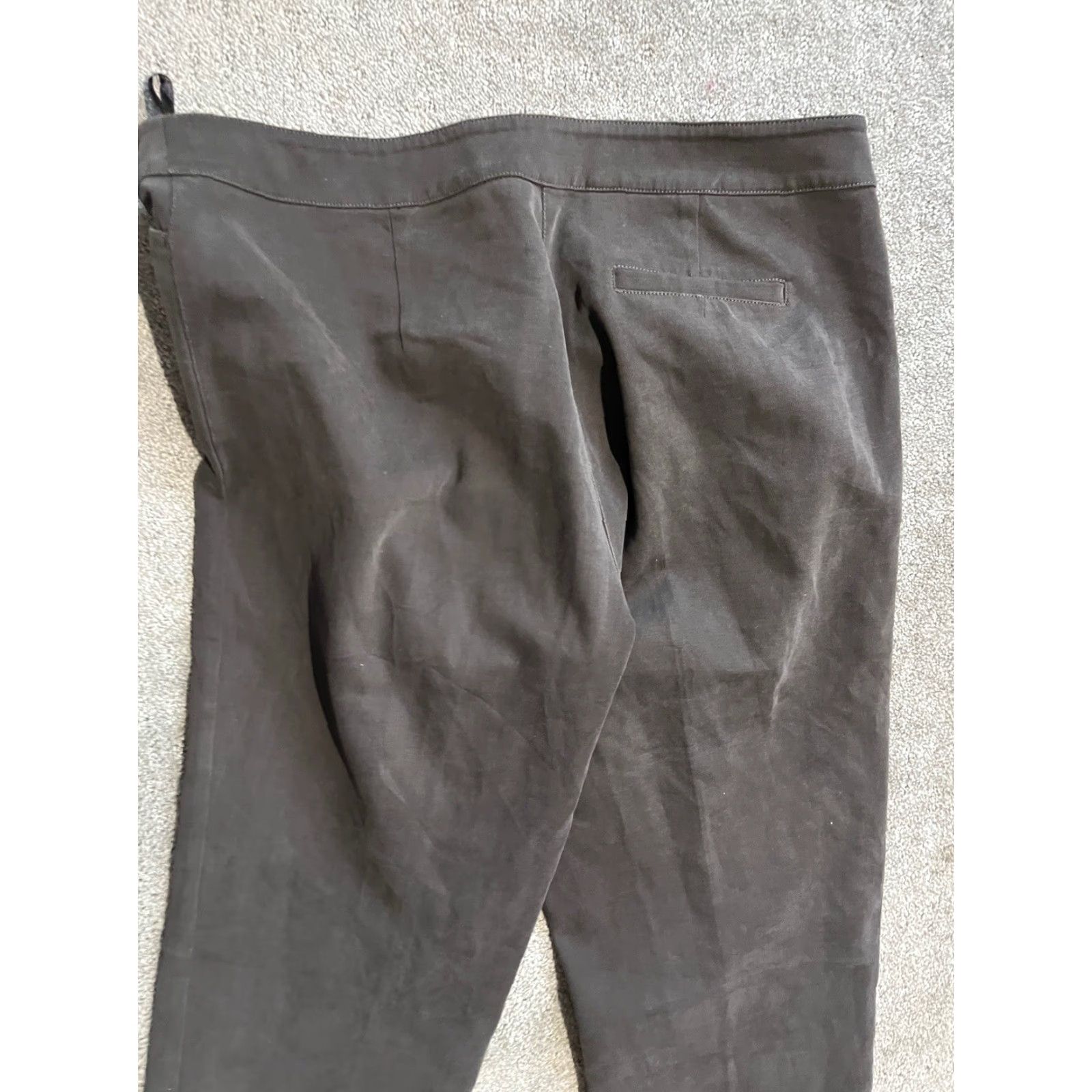 Eileen Fisher EILEEN FISHER Pants Size Medium Gray Sued Stretch Twill Straight Ankle Jeans Womens Size 32" / US 10 / IT 46 - 4 Thumbnail