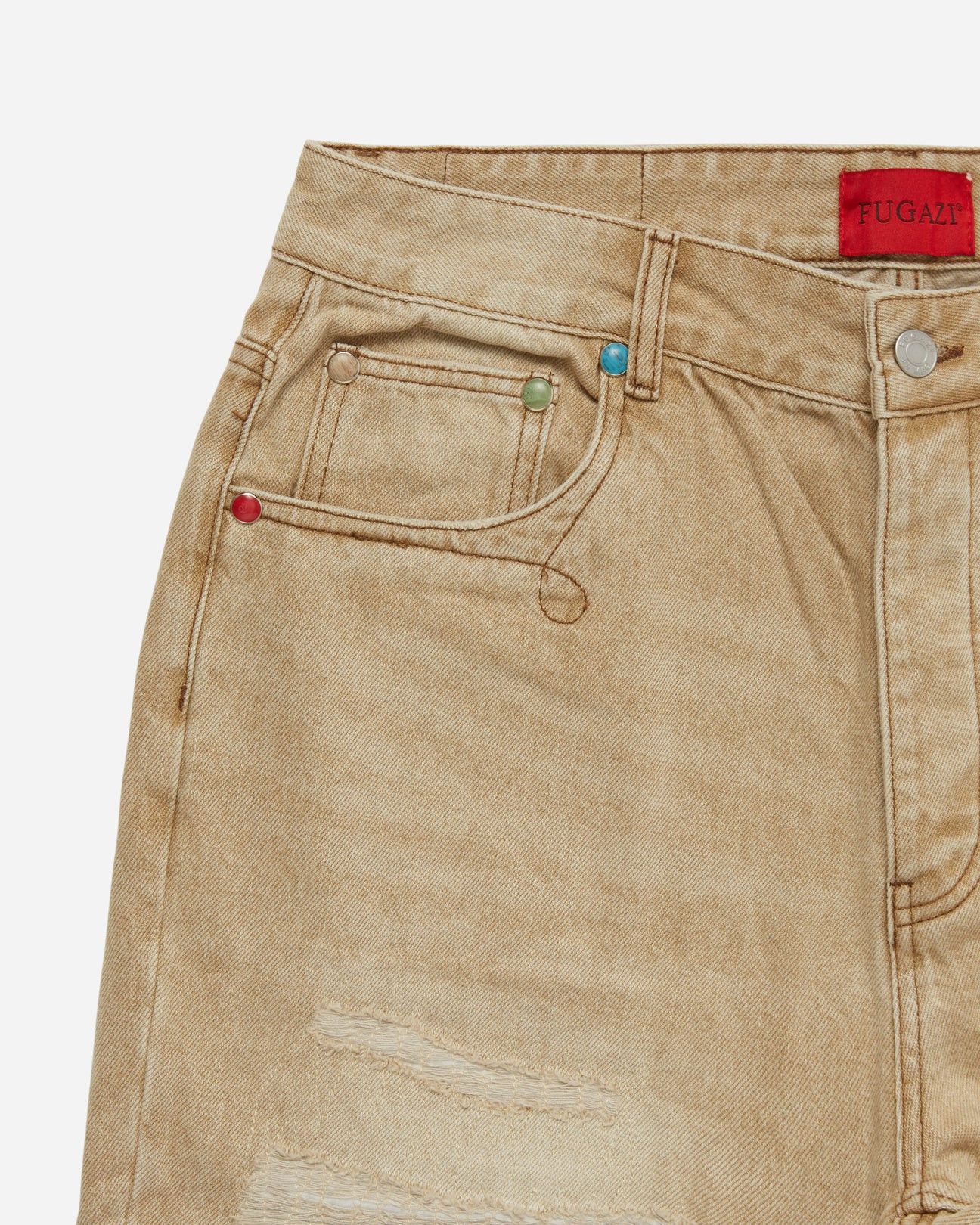 Fugazi Fugazi Stone Rivet Jeans Natural Washed Size US 30 / EU 46 - 3 Thumbnail