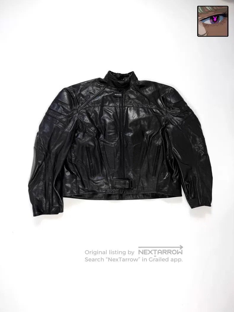 Balenciaga Balenciaga Extra-large silhouette biker leather jacket Size US M / EU 48-50 / 2 - 1 Thumbnail