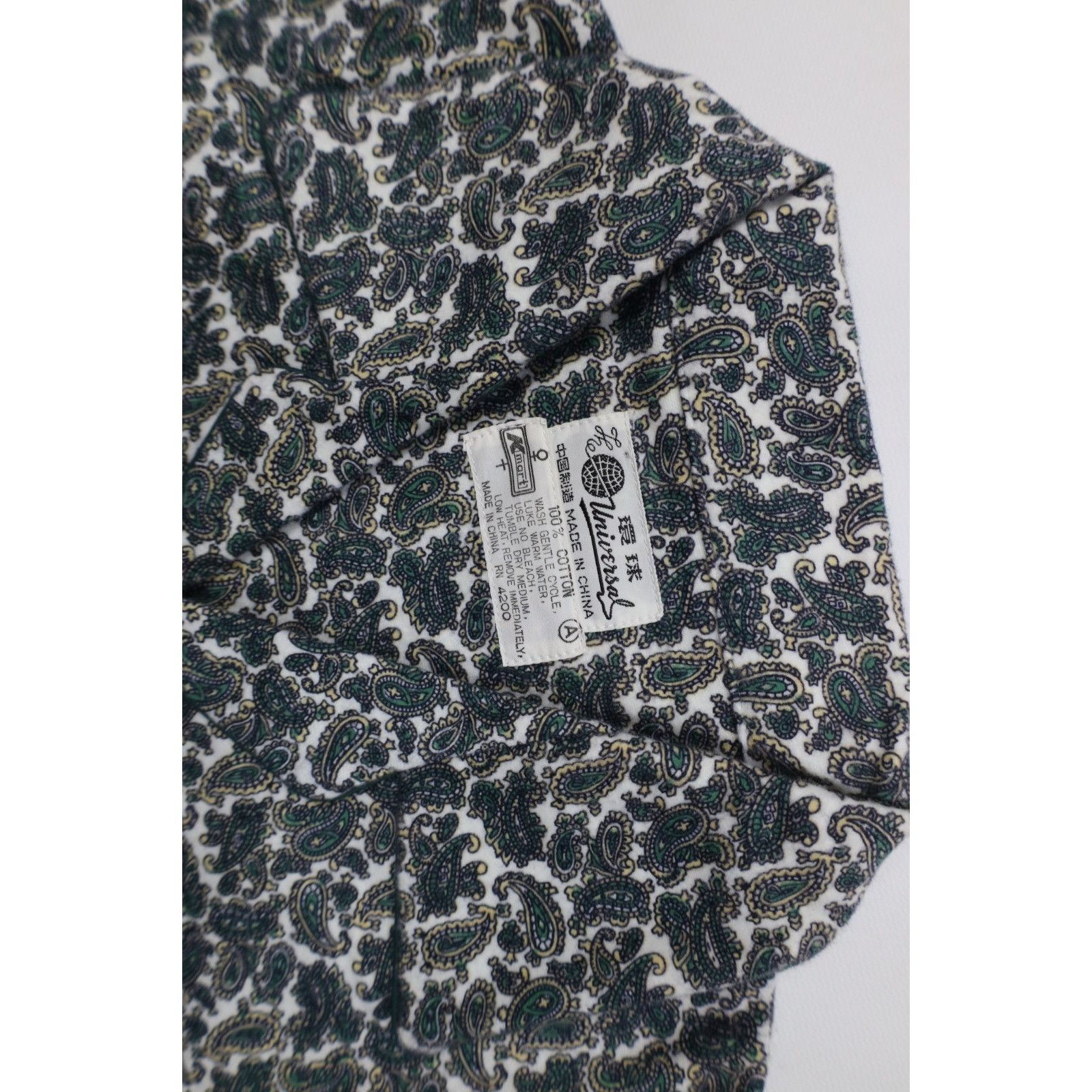 Vintage Vintage 70s Streetwear 2 Piece Flannel Paisley Pajamas Size US S / EU 44-46 / 1 - 5 Thumbnail
