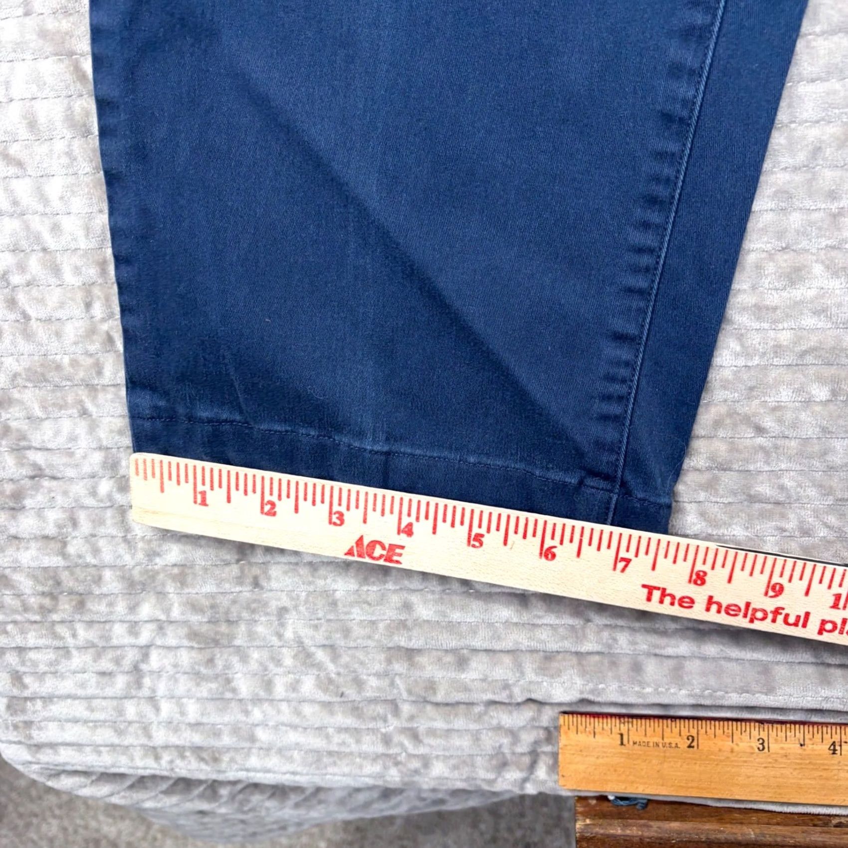 Lacoste Lacoste Chino Pants Navy Blue Regular Fit Cotton Blend 38x34 Straight Leg Mens Front Pockets Logo - Size US 38 / EU 54 - 3 Thumbnail